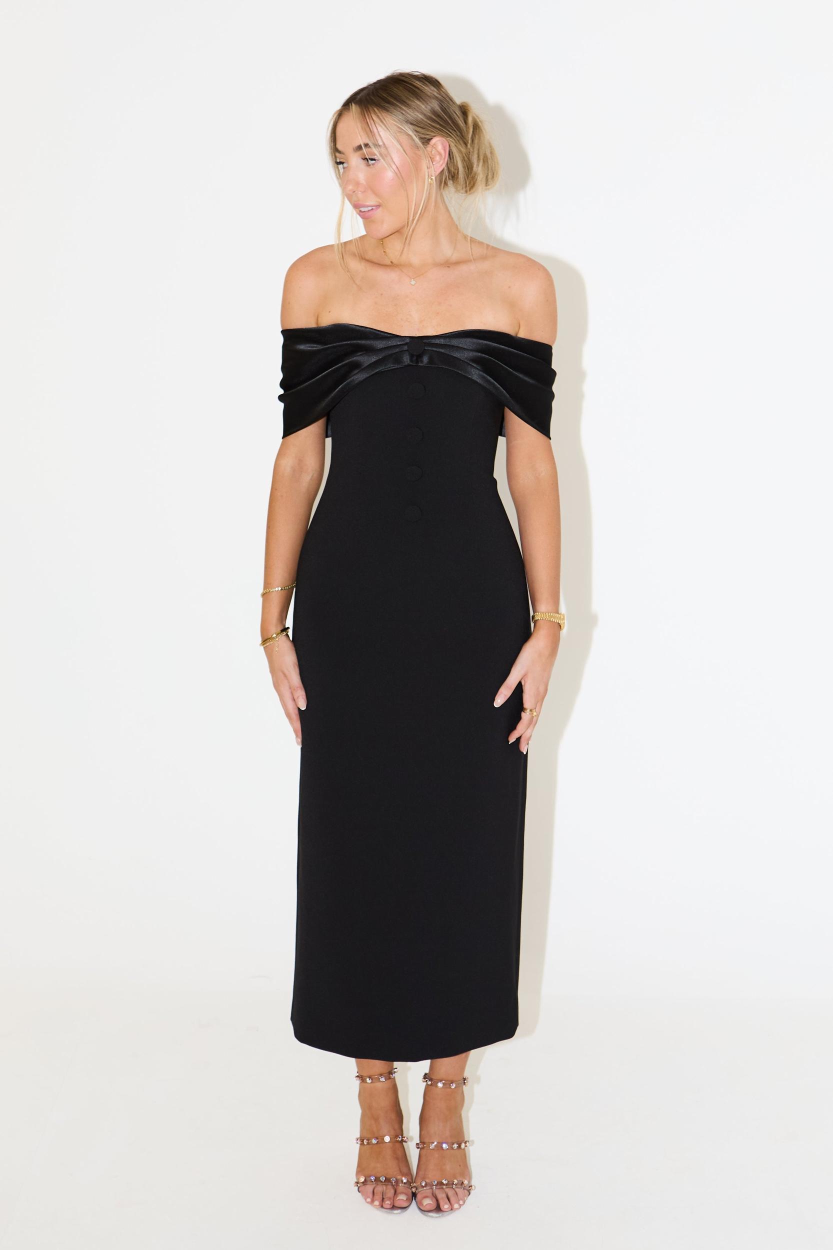 The Ultimate Muse Bow Midi Dress Product Image