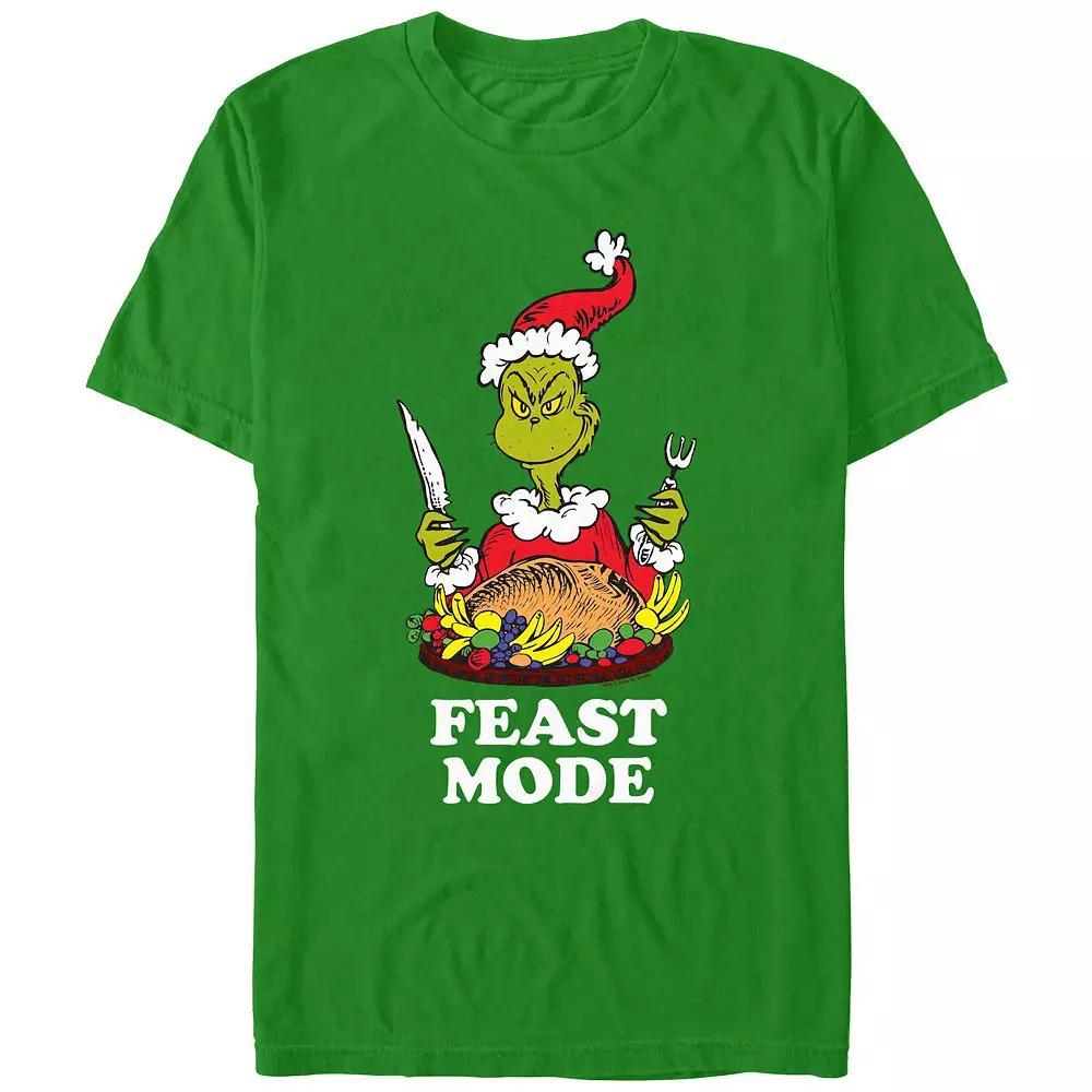 Men's Dr. Seuss Grinch Feast Mode Graphic Tee, Size: XXL, Kelly Product Image