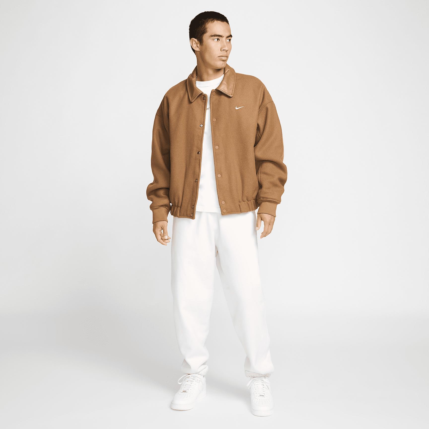 Nike Solo Swoosh Men's Wool Varsity Jacket Product Image