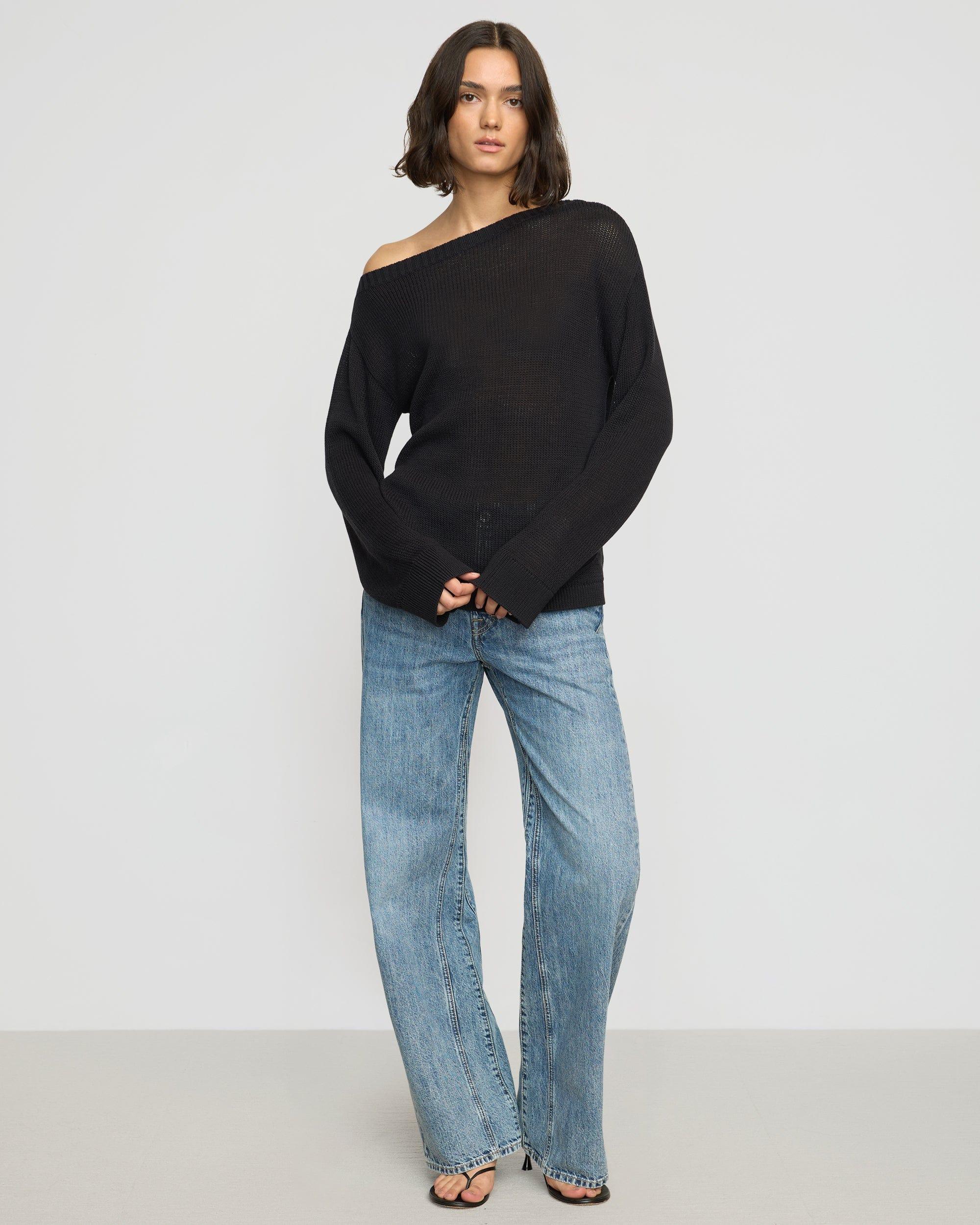 Issa Lightweight Off-Shoulder Sweater Product Image