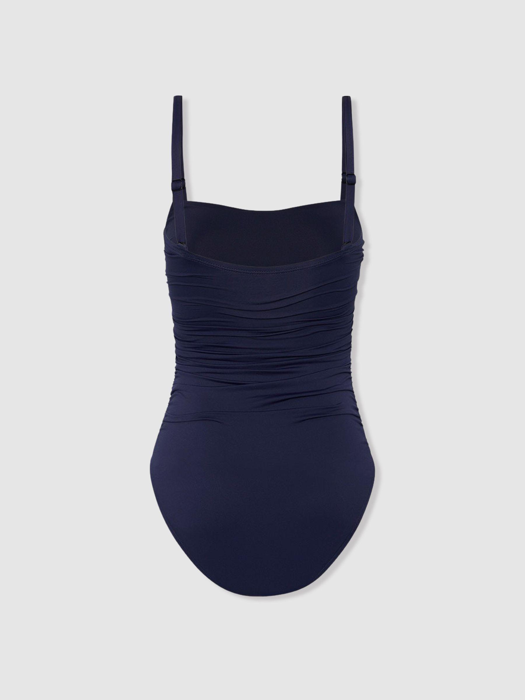 Bondi Born Removable Strap Bandeau Swimsuit in Navy Product Image