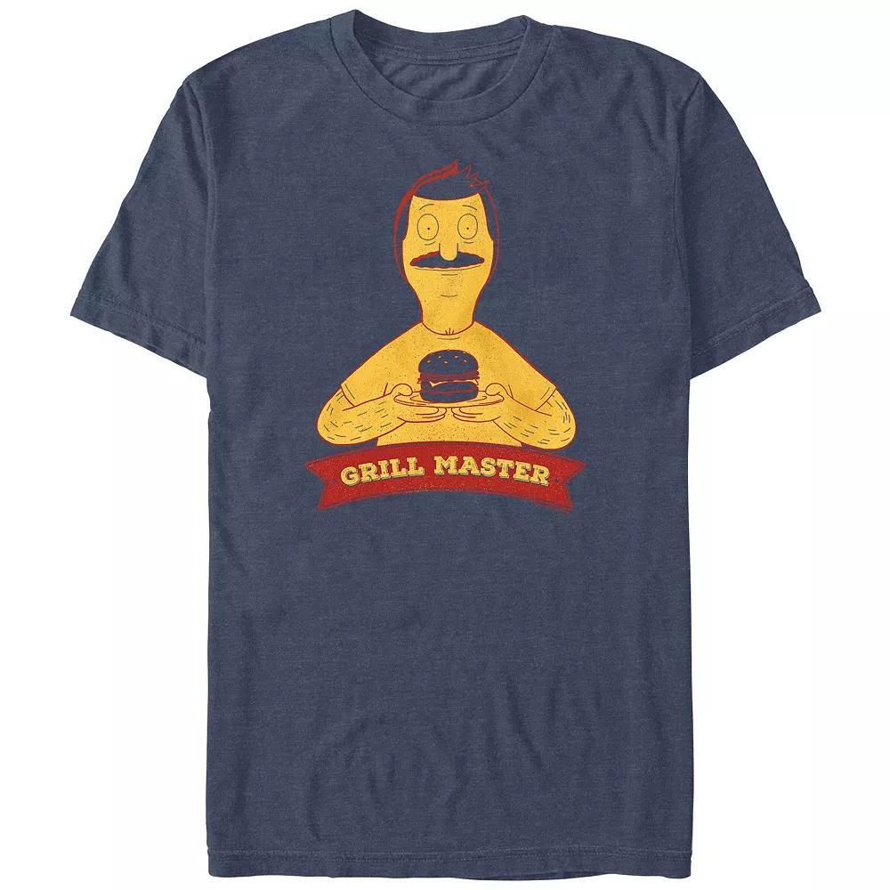 Men's Bob's Burgers Grill Master Graphic Tee, Size: XXL, Navy Grey Product Image