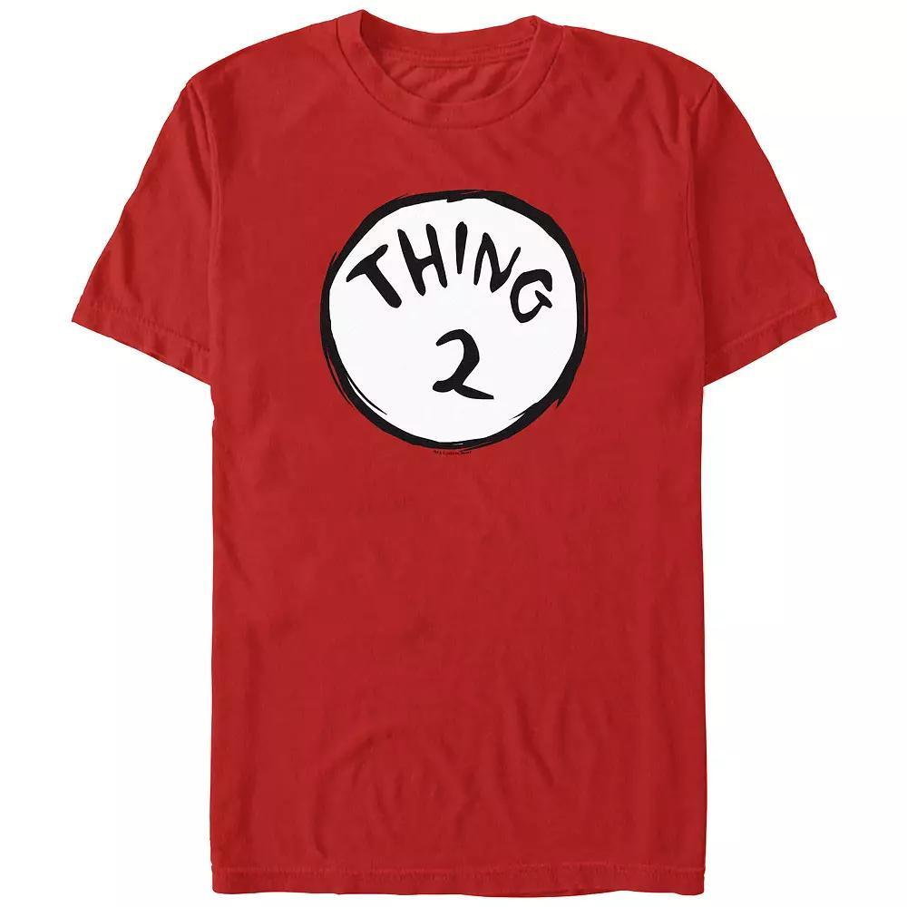 Men's Dr. Seuss Thing 2 Graphic Tee, Size: Medium, Red Product Image