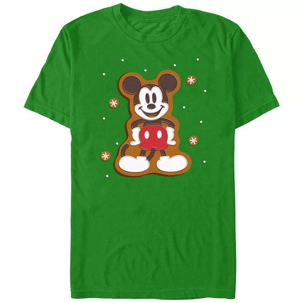 Disney's Mickey Mouse Gingerbread Cookie Men's Graphic Tee, Size: XXL, Kelly Product Image
