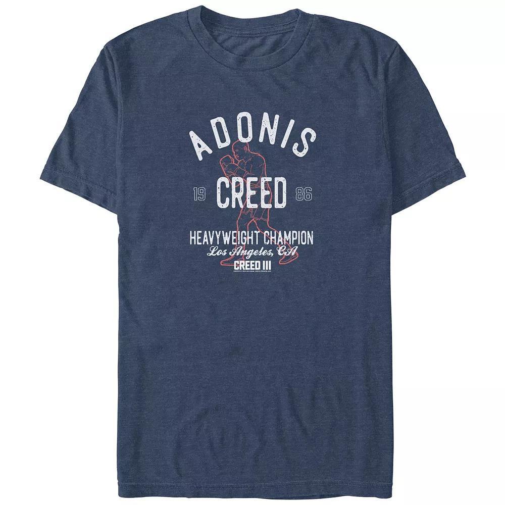 Big & Tall Creed III Adonis Creed Heavyweight Champion Graphic Tee, Men's, Size: XL Tall, Navy Grey Product Image