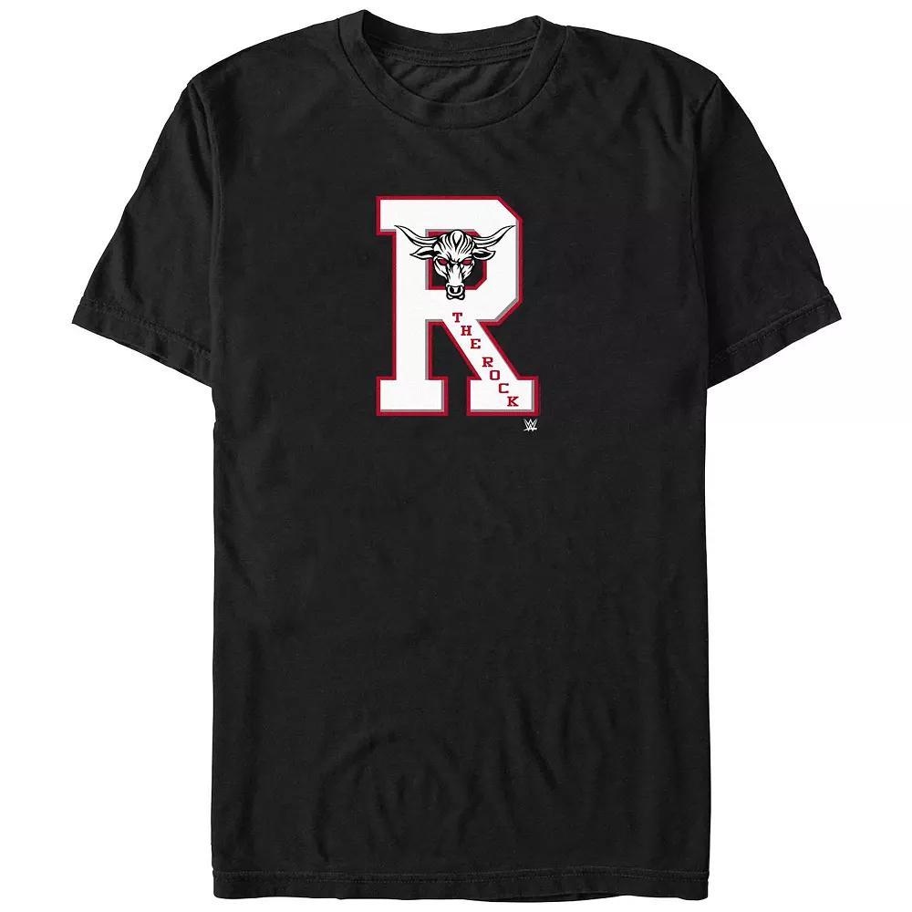 Big & Tall WWE The Rock Bull Graphic Tee, Men's, Size: XL Tall, Black Product Image