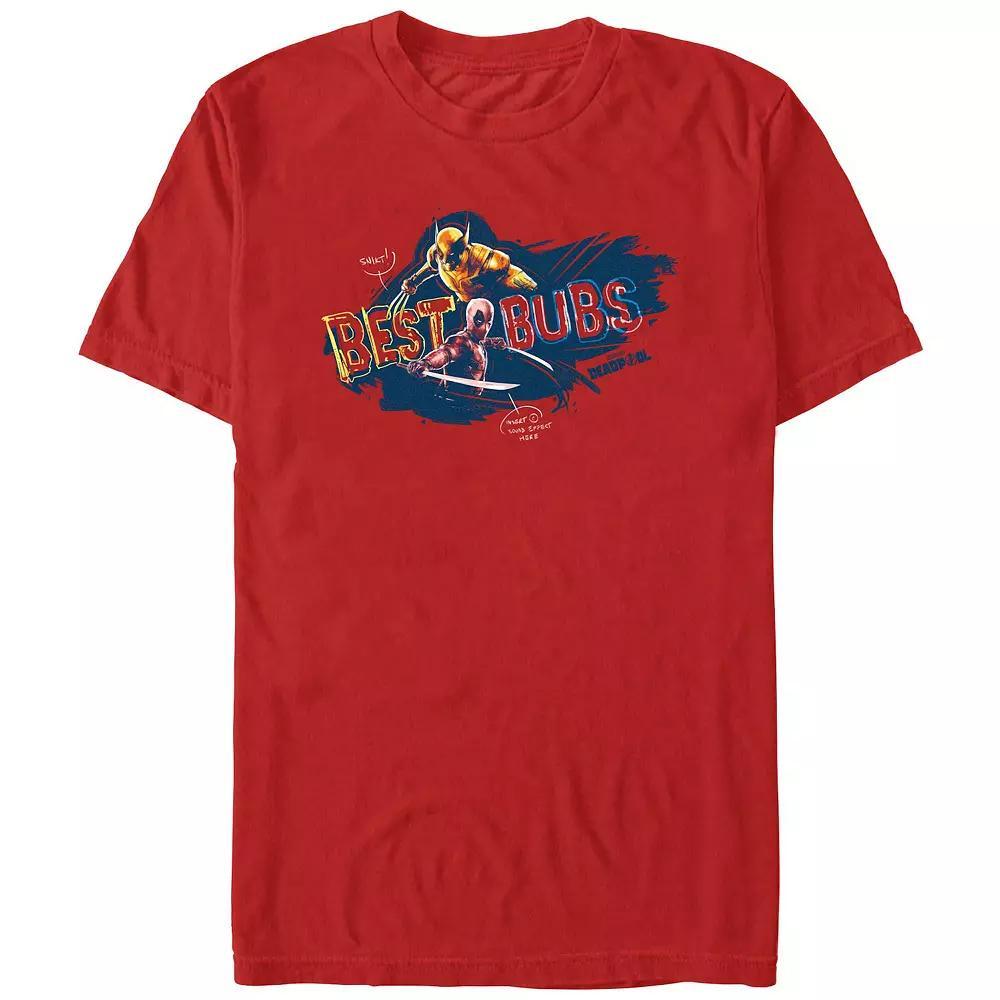 Men's Marvel Deadpool And Wolverine Best Bubs Sign Graphic Tee, Size: XXL, Red Product Image