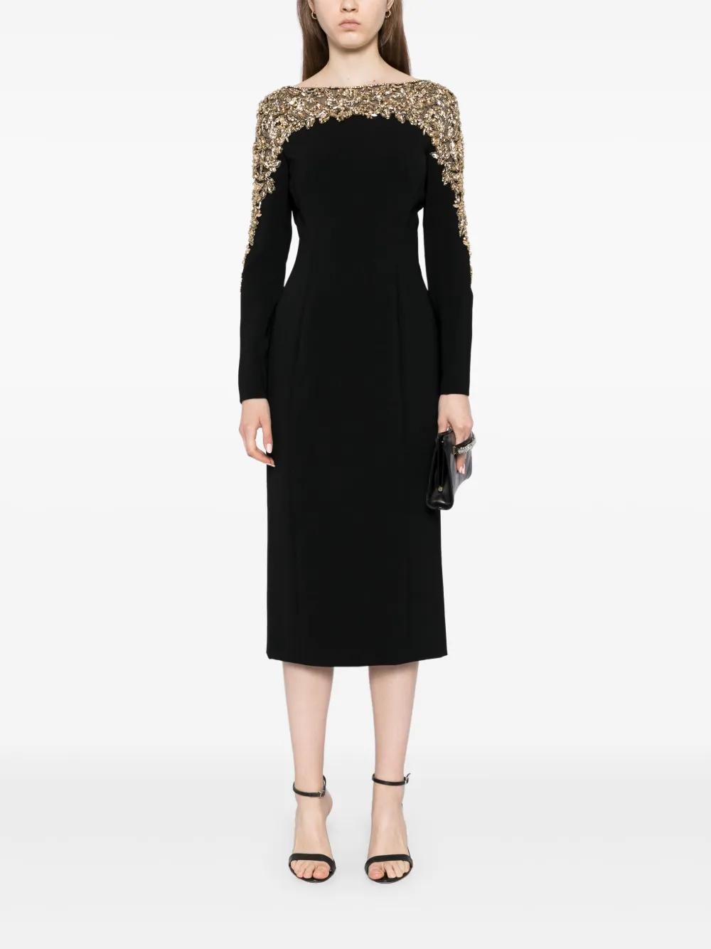 Solstice crystal-embellishment midi dress Product Image