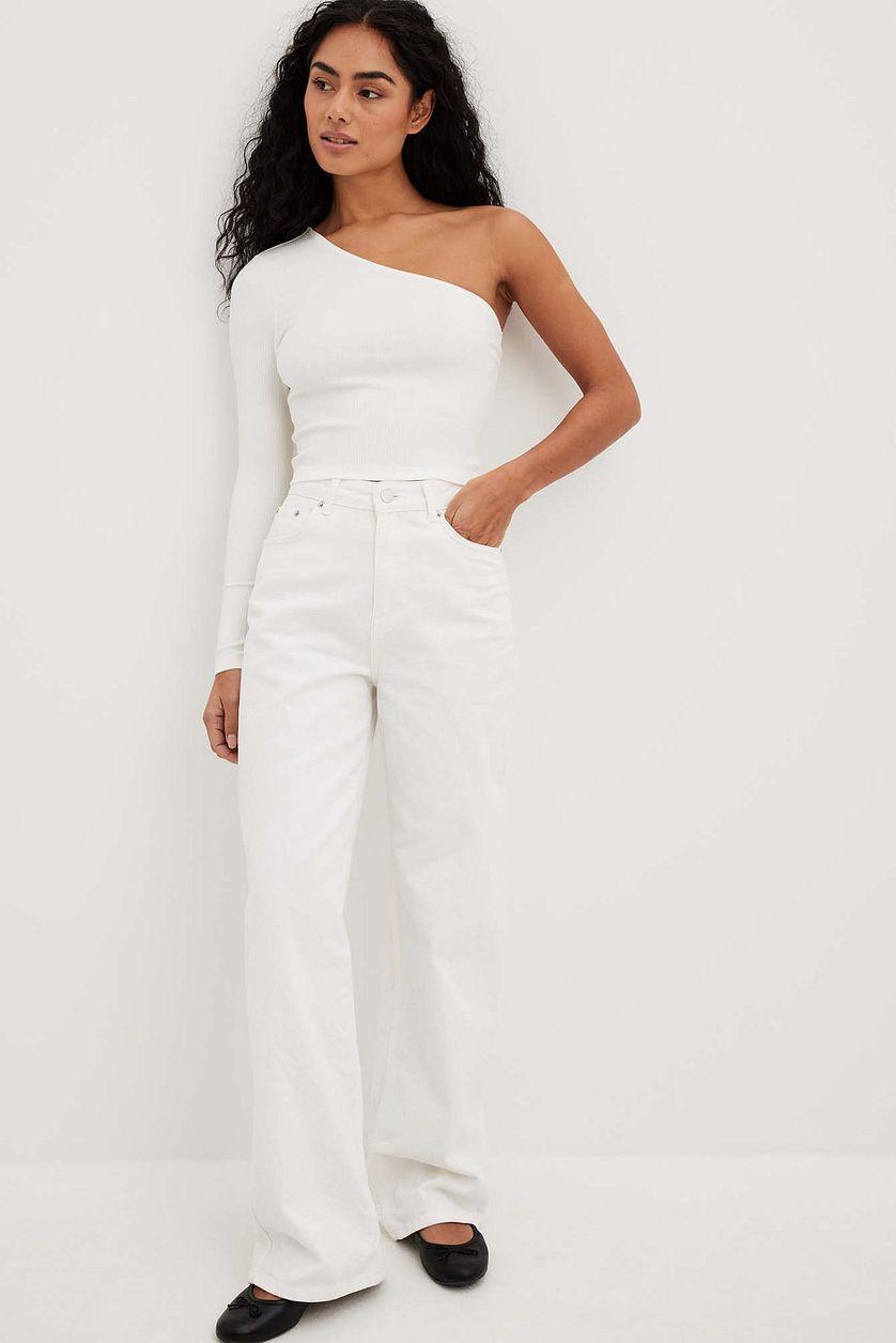 One Shoulder Rib Top Product Image