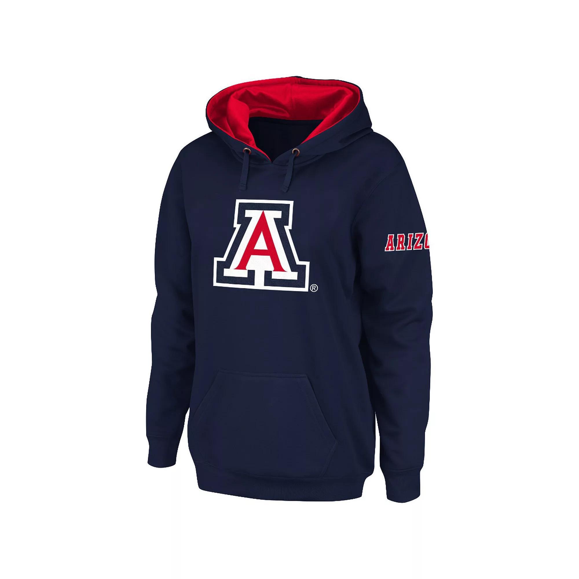 Women's Stadium Athletic Navy Arizona Wildcats Big Logo Pullover Hoodie, Size: XL, Blue Product Image