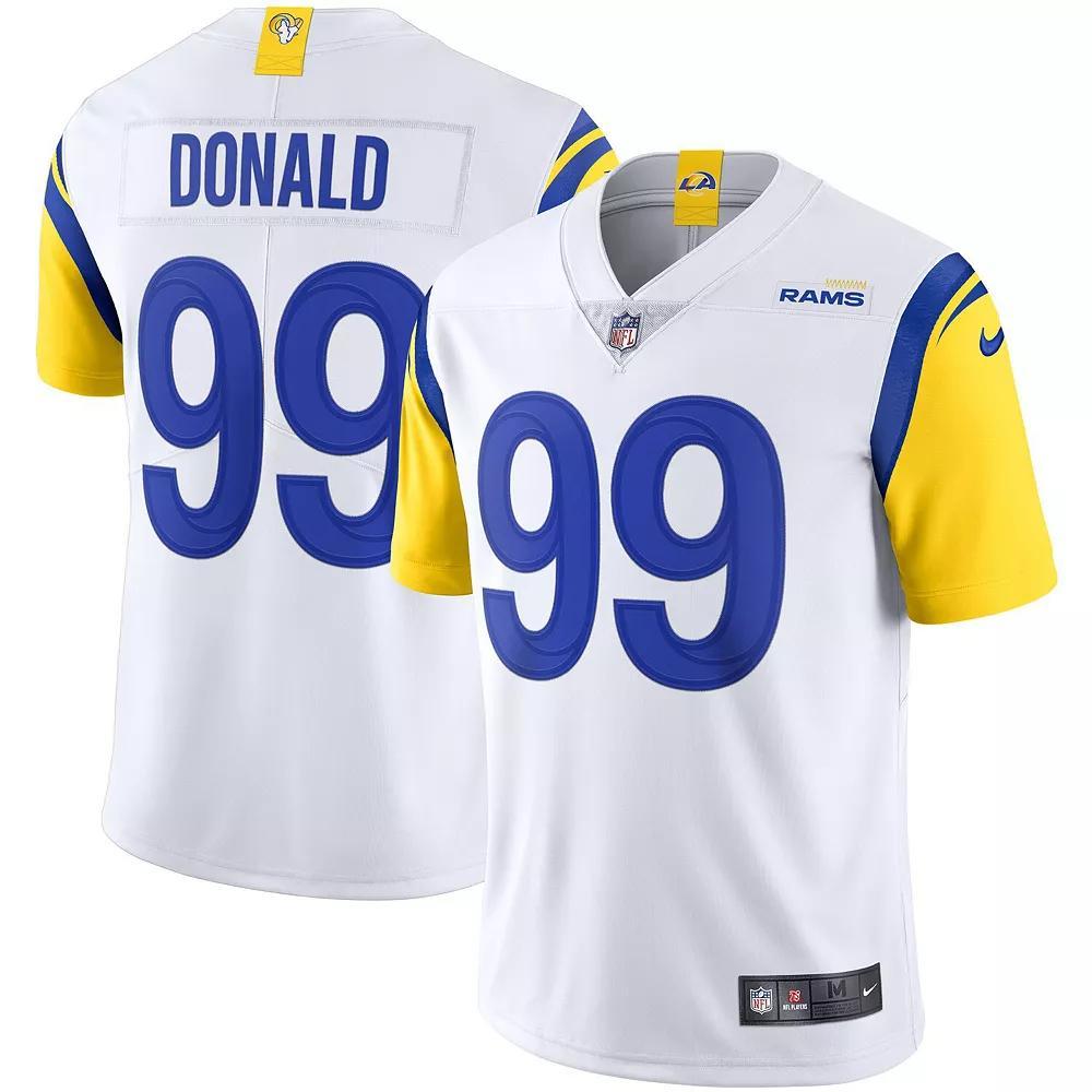 Men's Nike White Aaron Donald Los Angeles Rams Alternate Vapor Limited Jersey, Size: Small Product Image