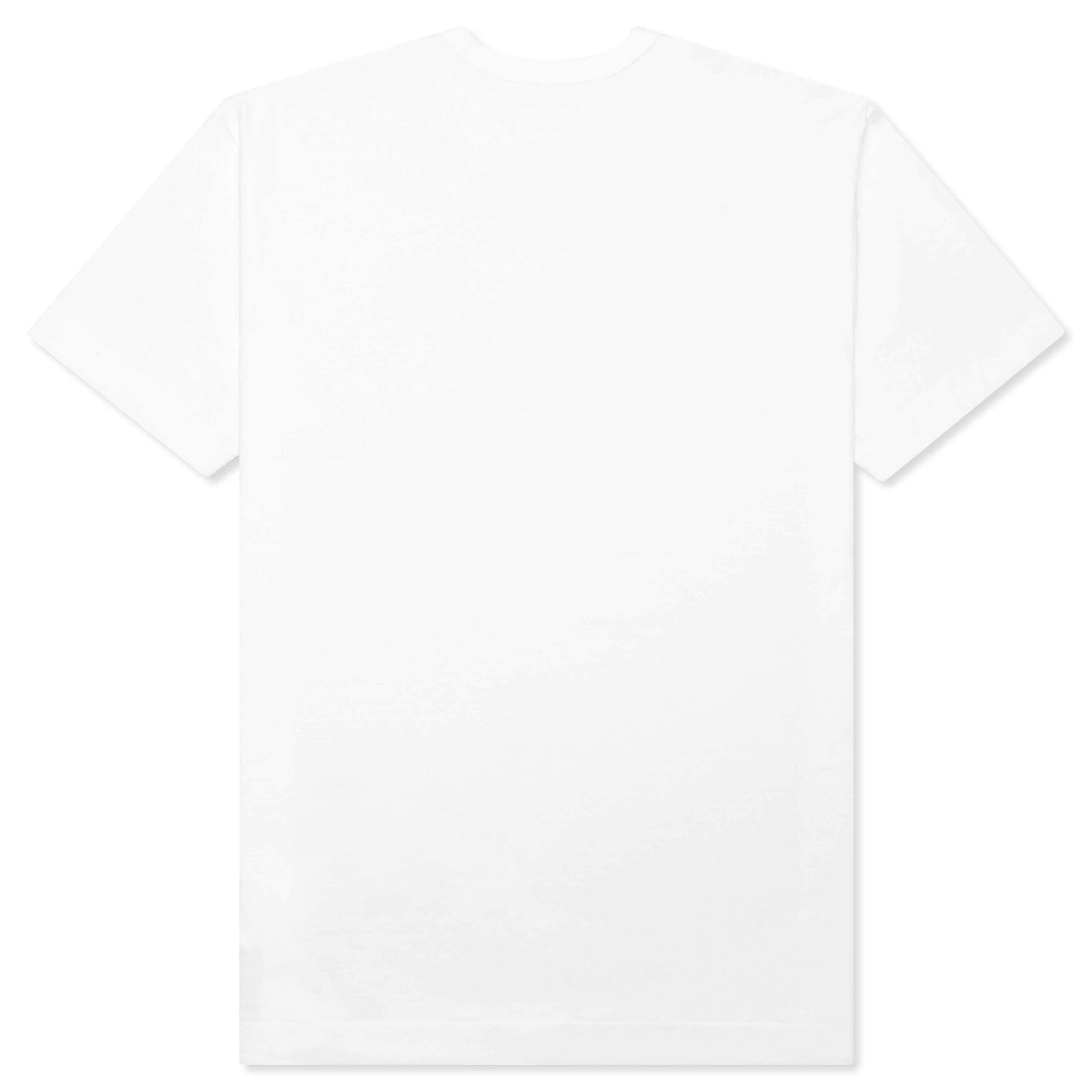 Blue Eyes Red Heart T-Shirt - White Male Product Image