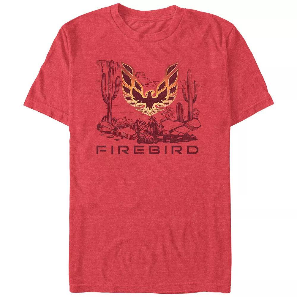 Men's Firebird Desert Bird Graphic Tee, Size: Small, Red Grey Product Image
