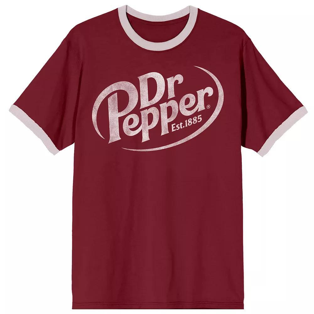 Men's Dr Pepper Logo Short Sleeve Graphic Tee, Size: Small, Red Product Image