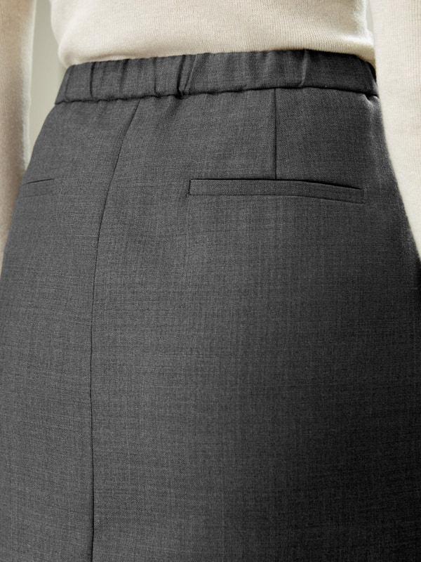 Modern Beauty Silk Wool Pencil Skirt Product Image