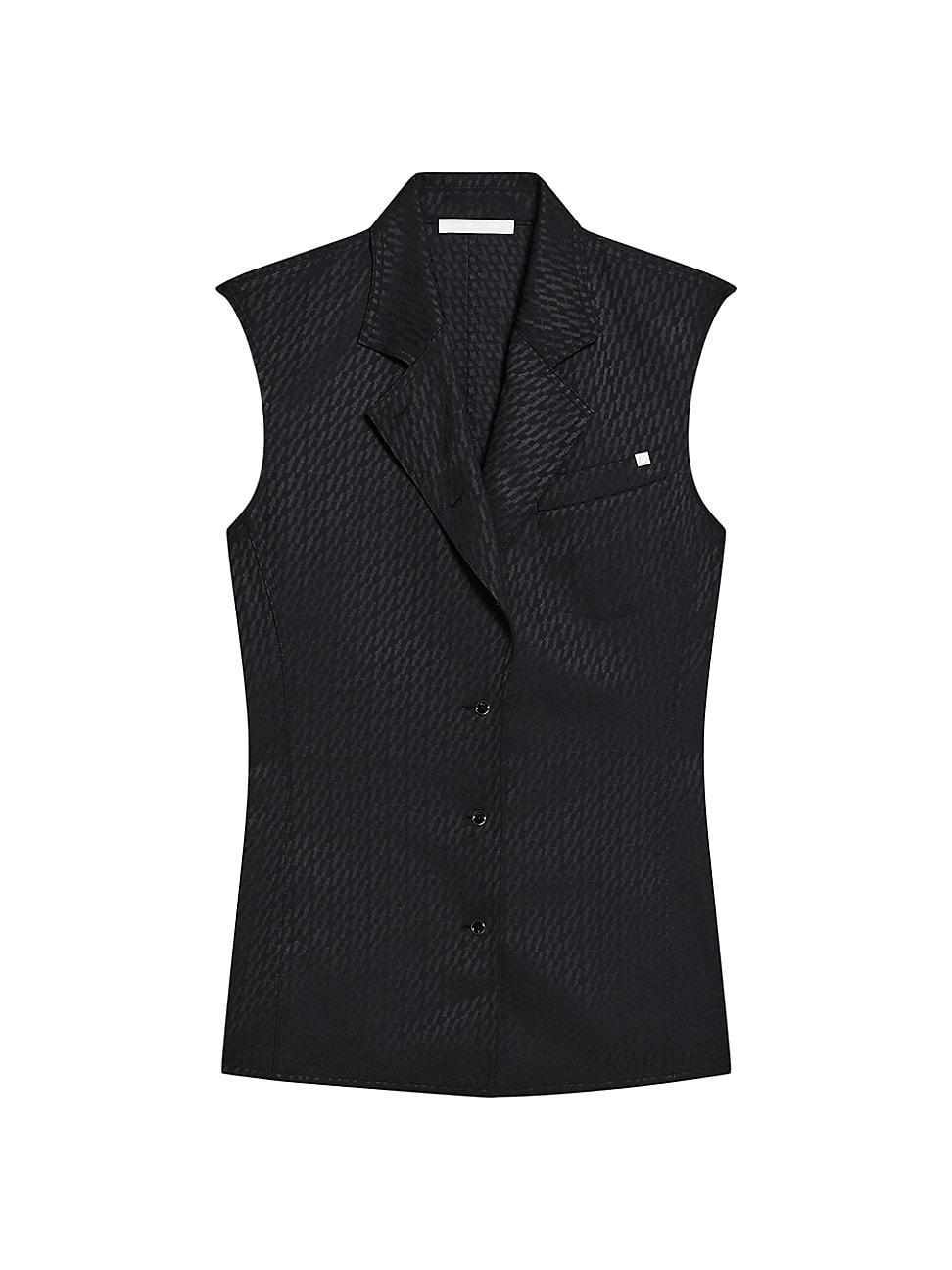 Womens Modest Monogram Sleeveless Vest Product Image