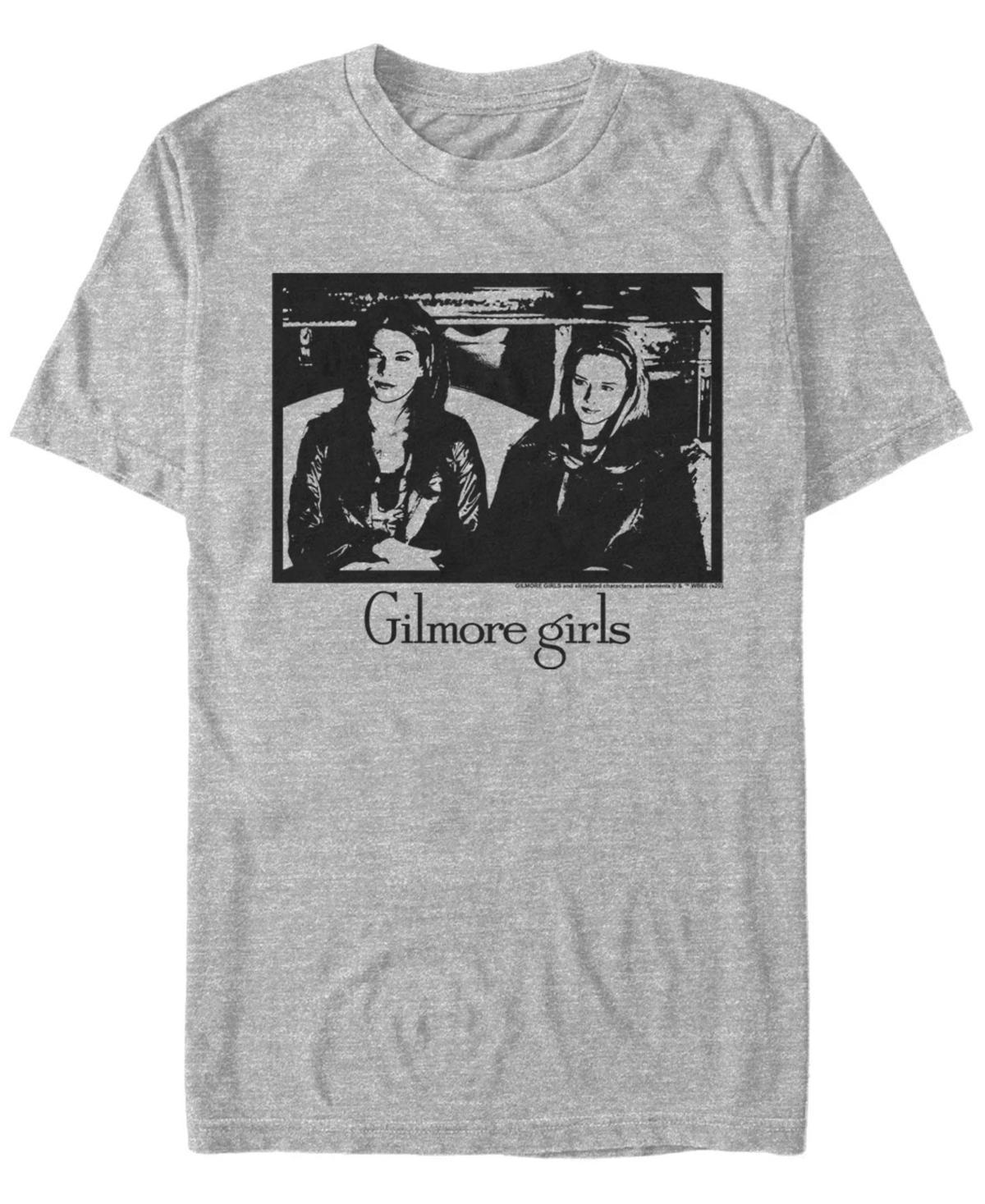 Men's Gilmore Girls Rory & Lorelai Portrait Tee, Size: Small, Athletic Grey Product Image