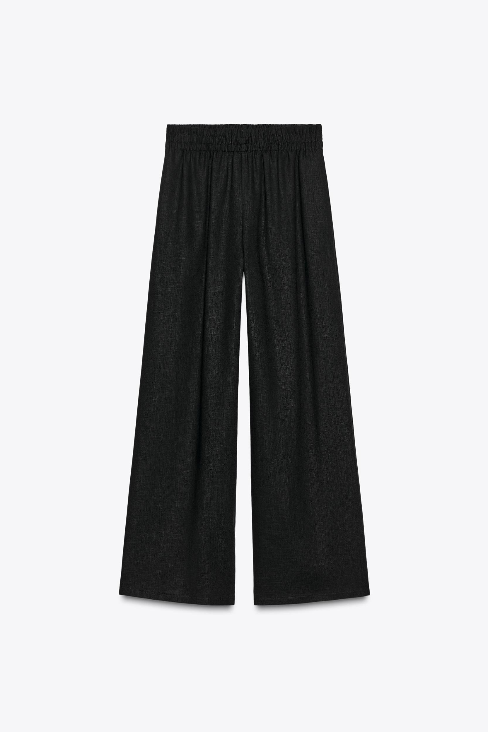 WIDE LINEN PANTS Product Image