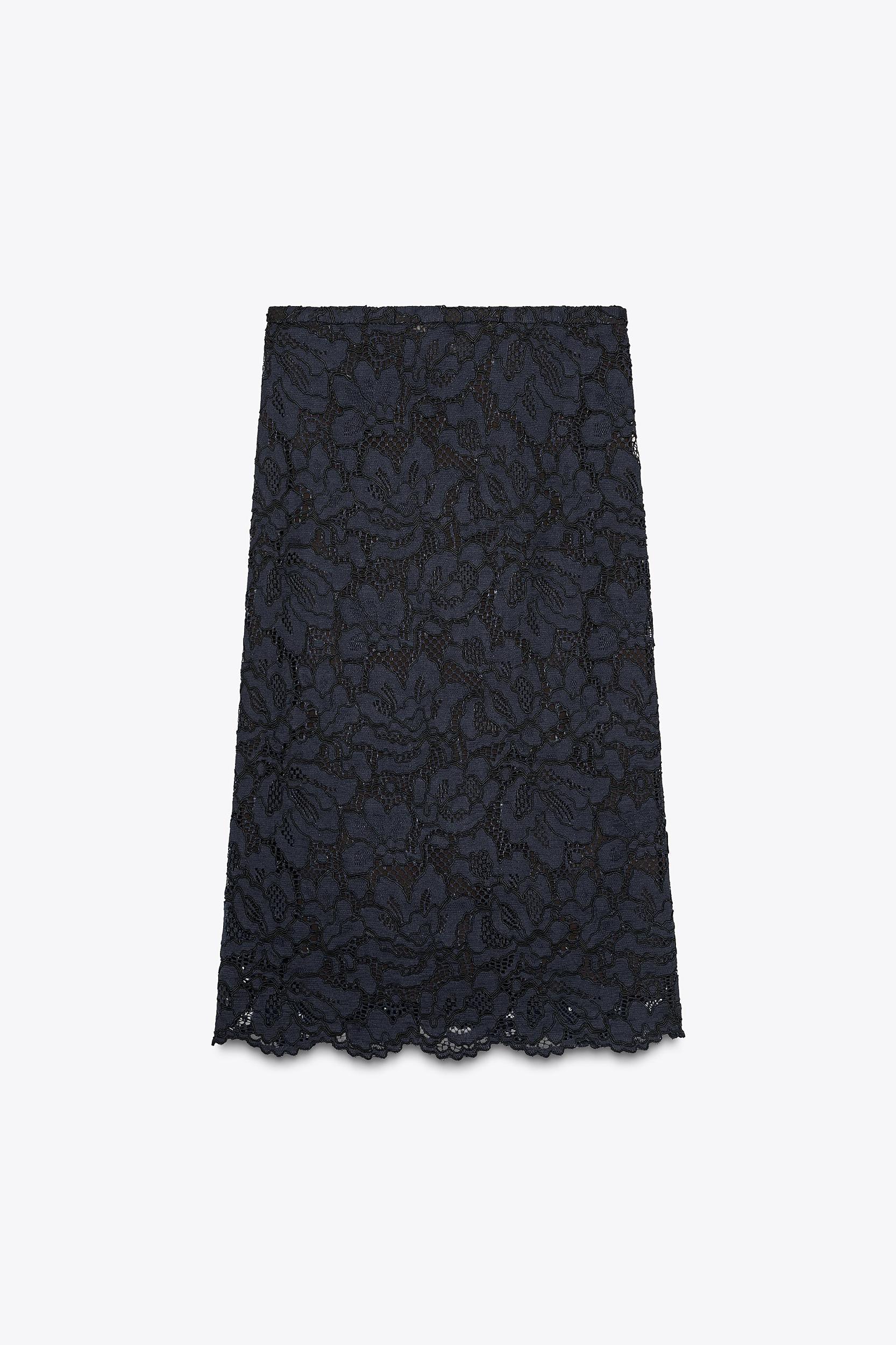 ZW COLLECTION LACE MIDI SKIRT Product Image