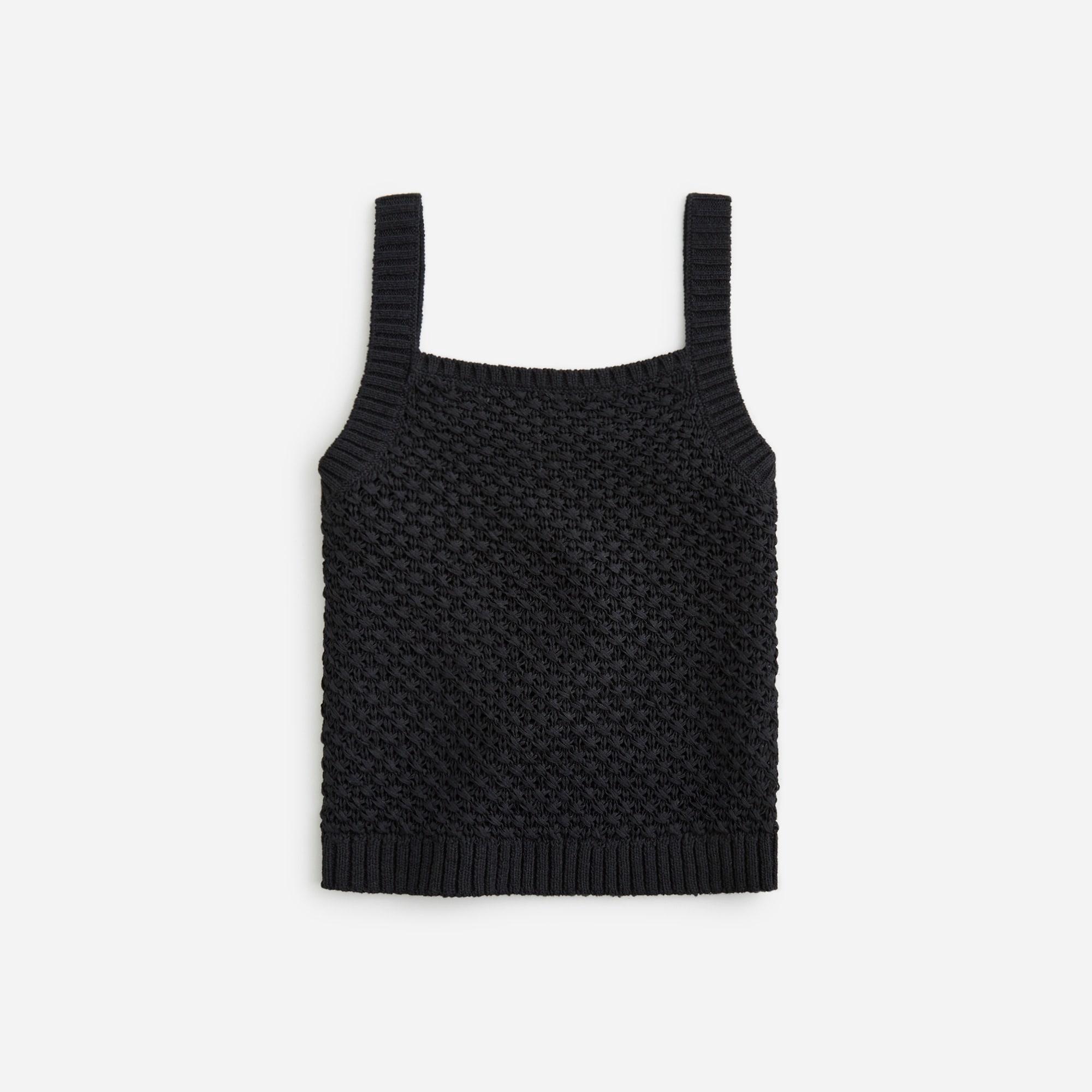 Basket-stitch sweater-tank Product Image