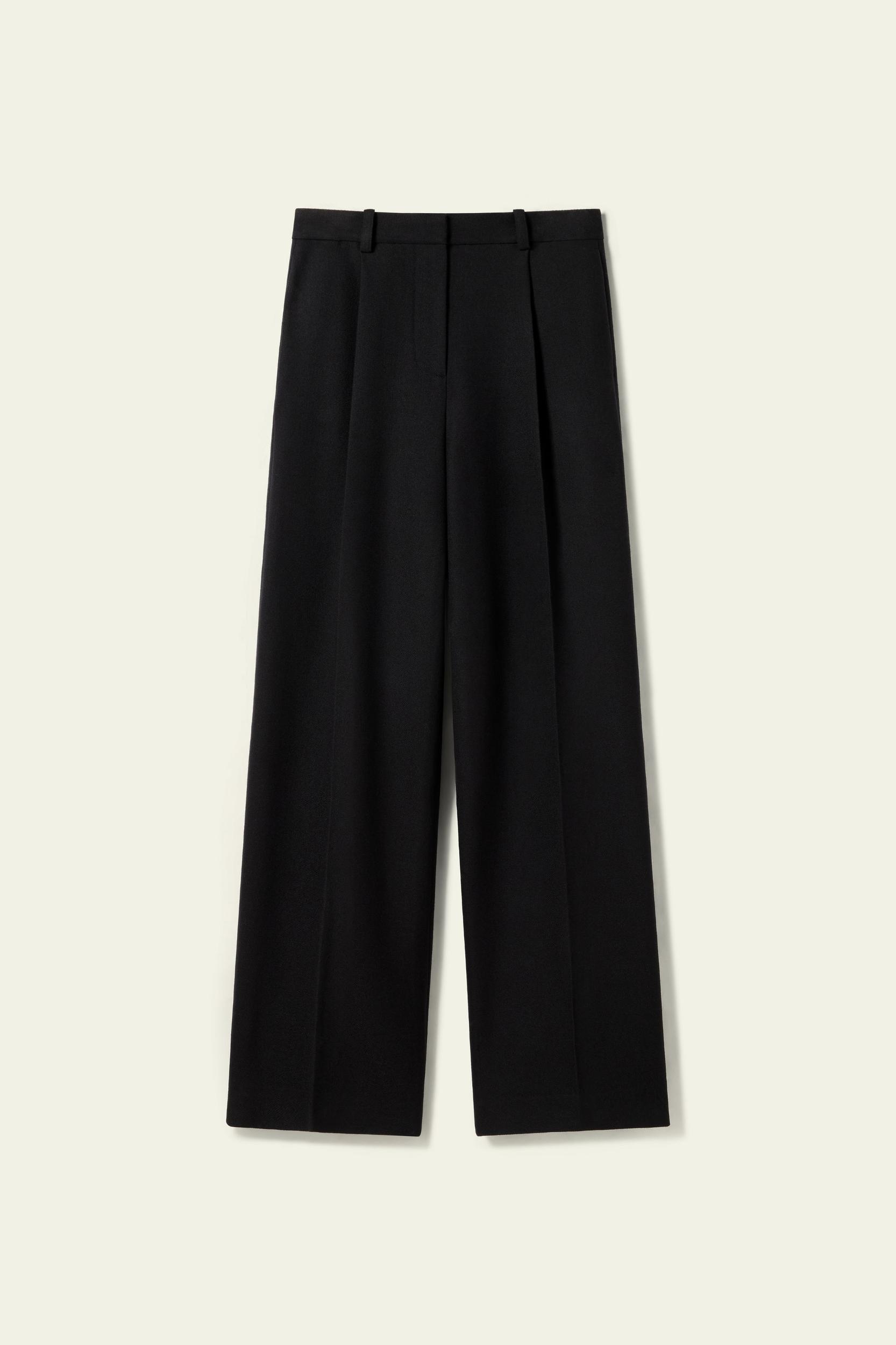 Silk-Wool Tweed Blend Trousers Product Image