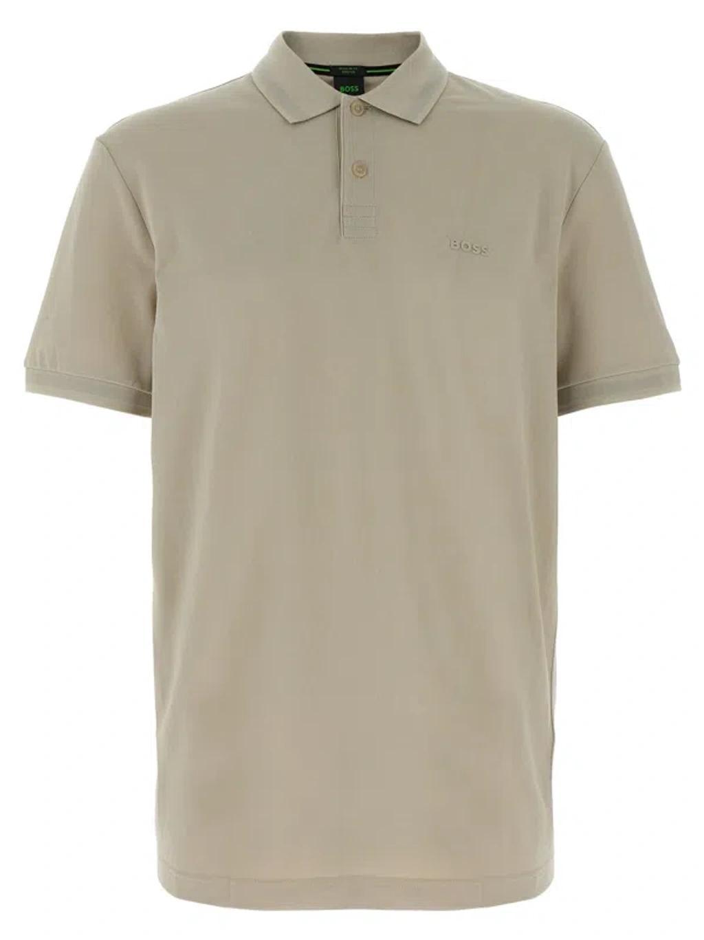 HUGO BOSS Boss Press 55 Polo Shirt In Gray Product Image