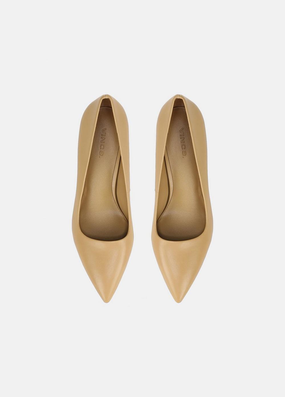 Womens Paris Leather Pump, Husk, Size 9.5 Vince Product Image