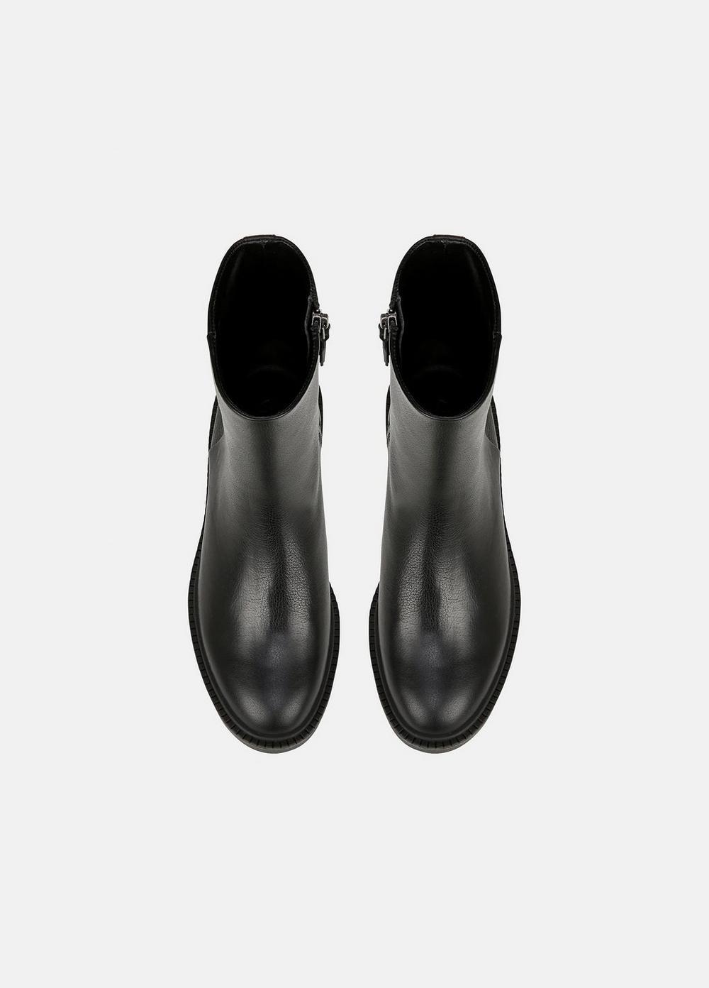 Womens Kady Leather Ankle Boot, Black, Size 5.5 Vince Product Image