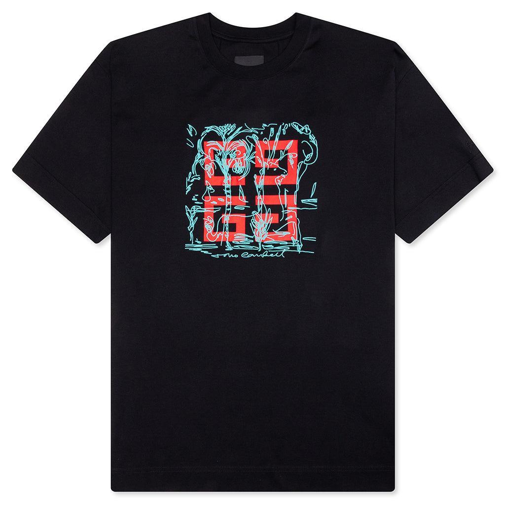 Small Red Heart T-Shirt - Purple Male Product Image
