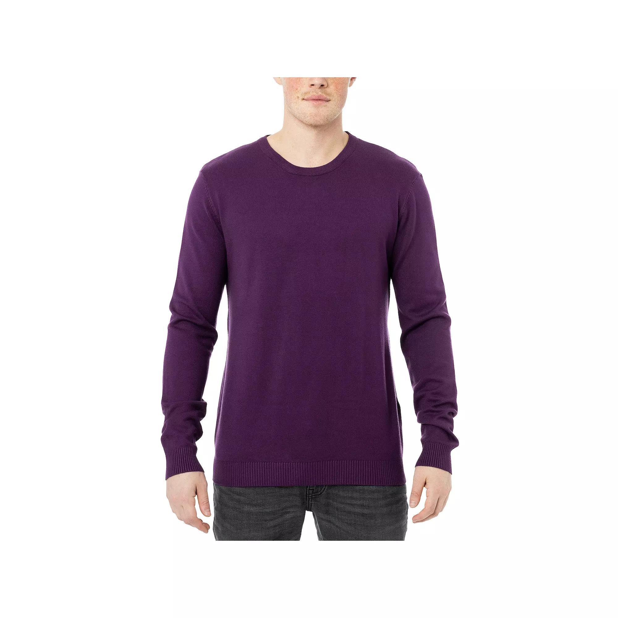 Men's Xray Fitted Crewneck Top, Size: XL, Purple Product Image