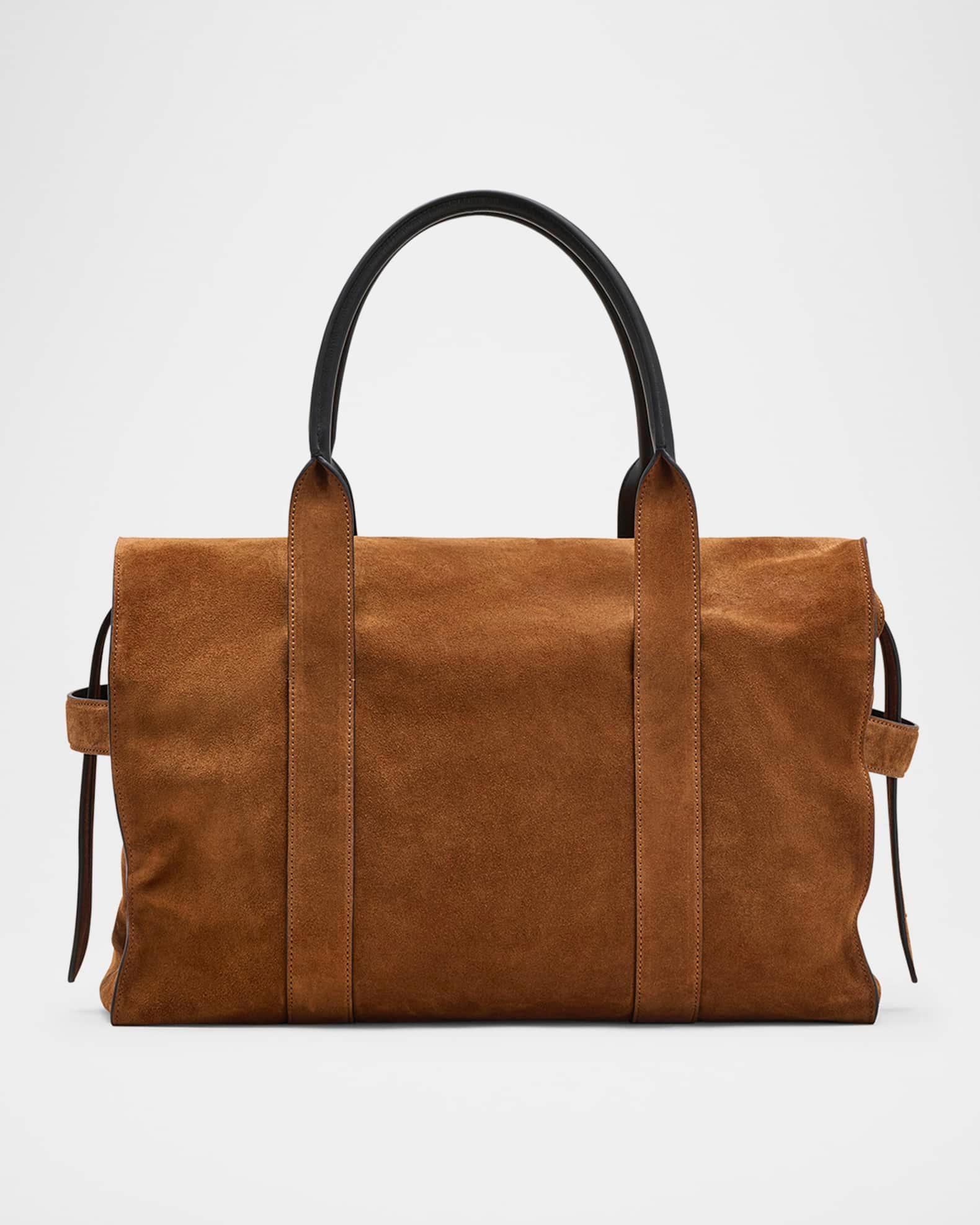 The Dakota Belted Suede Tote Bag Product Image