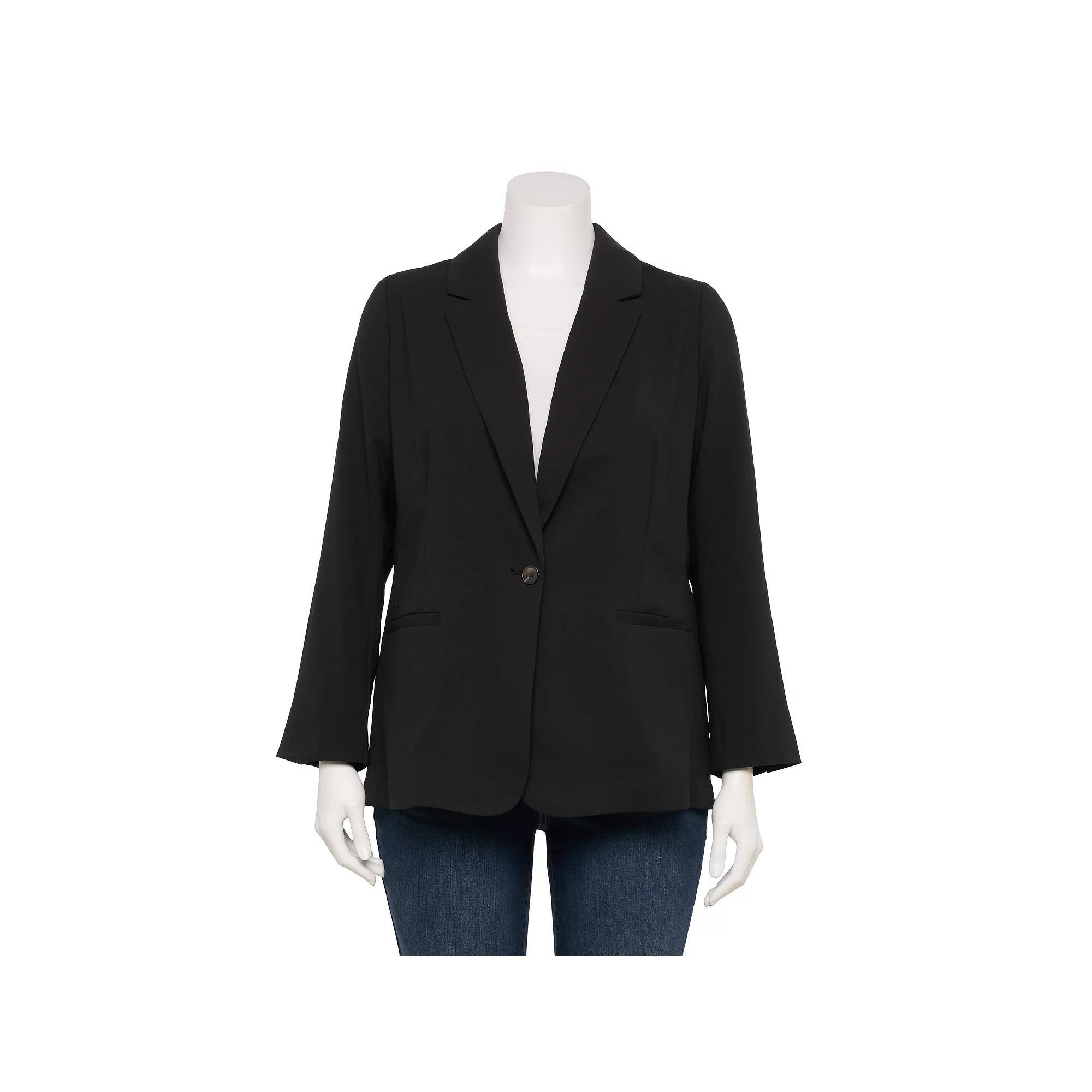 Womens LC Lauren Conrad Notch Collar Blazer Product Image