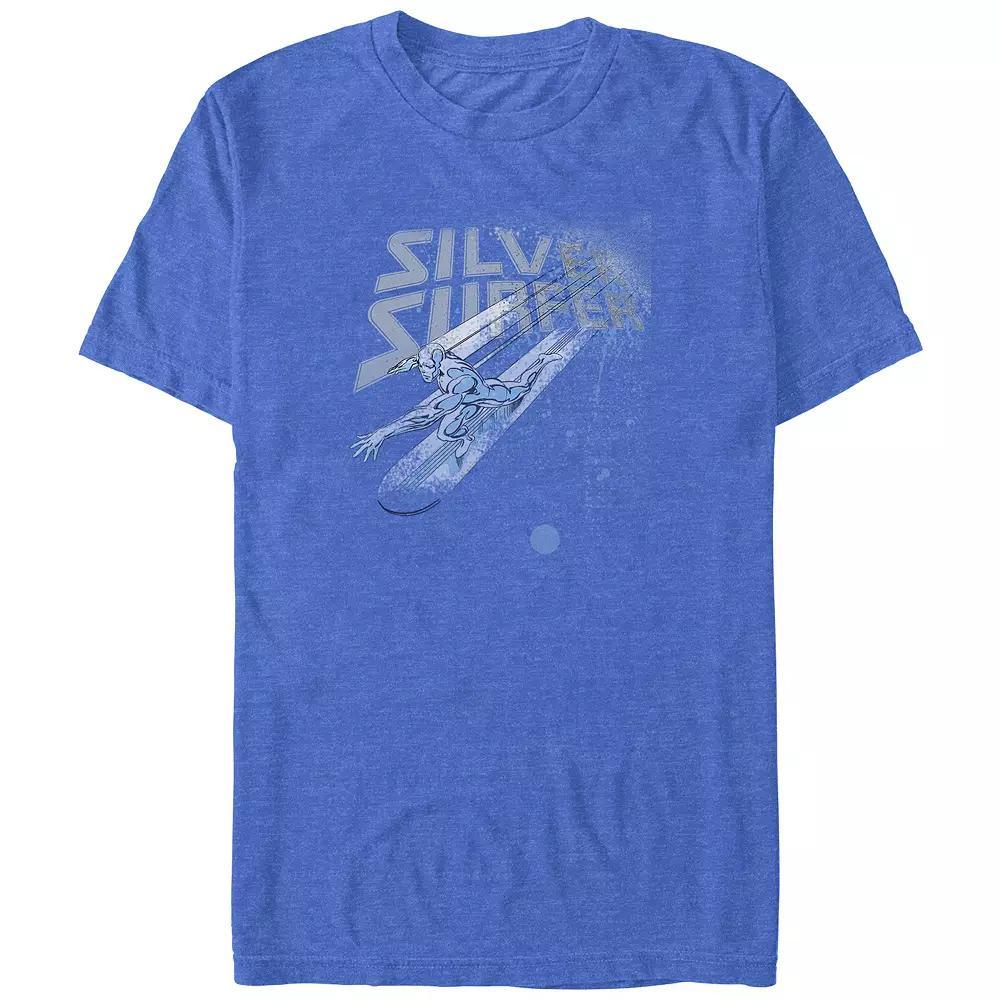 Big & Tall Marvel Fantastic Four Silver Surfer Poster Graphic Tee, Men's, Size: Large Tall, Royal Grey Product Image