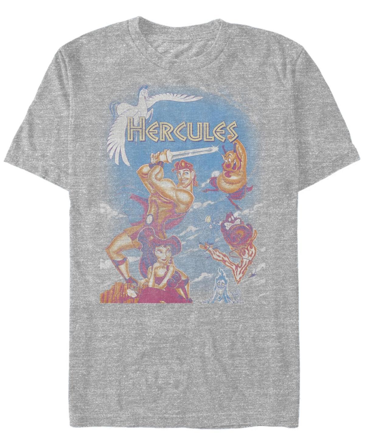 Disney's Hercules Men's Movie Poster DVD Cover Tee, Size: XL, Athletic Grey Product Image