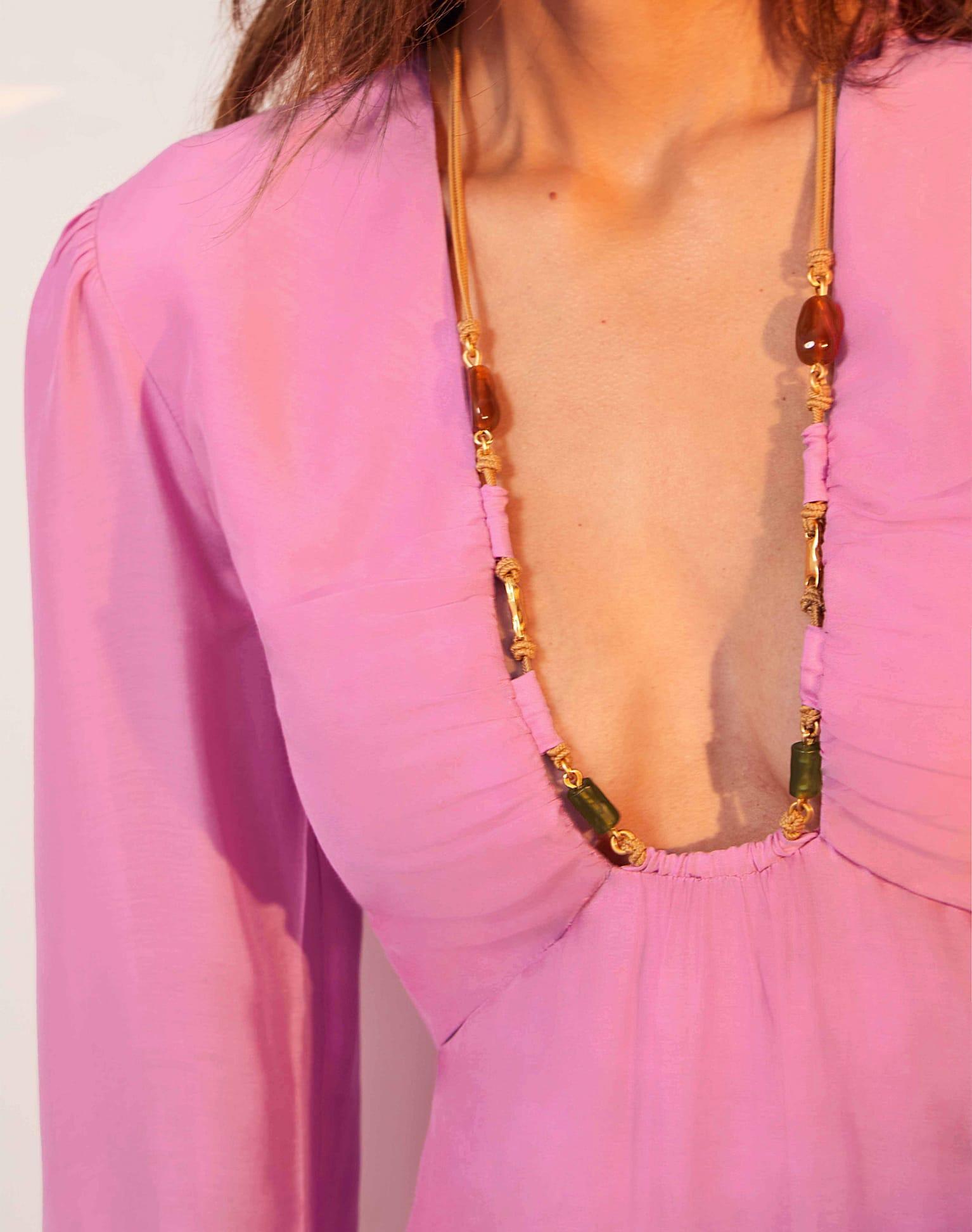 Mel Detail Short Dress (exchange only) - Gerbera Product Image