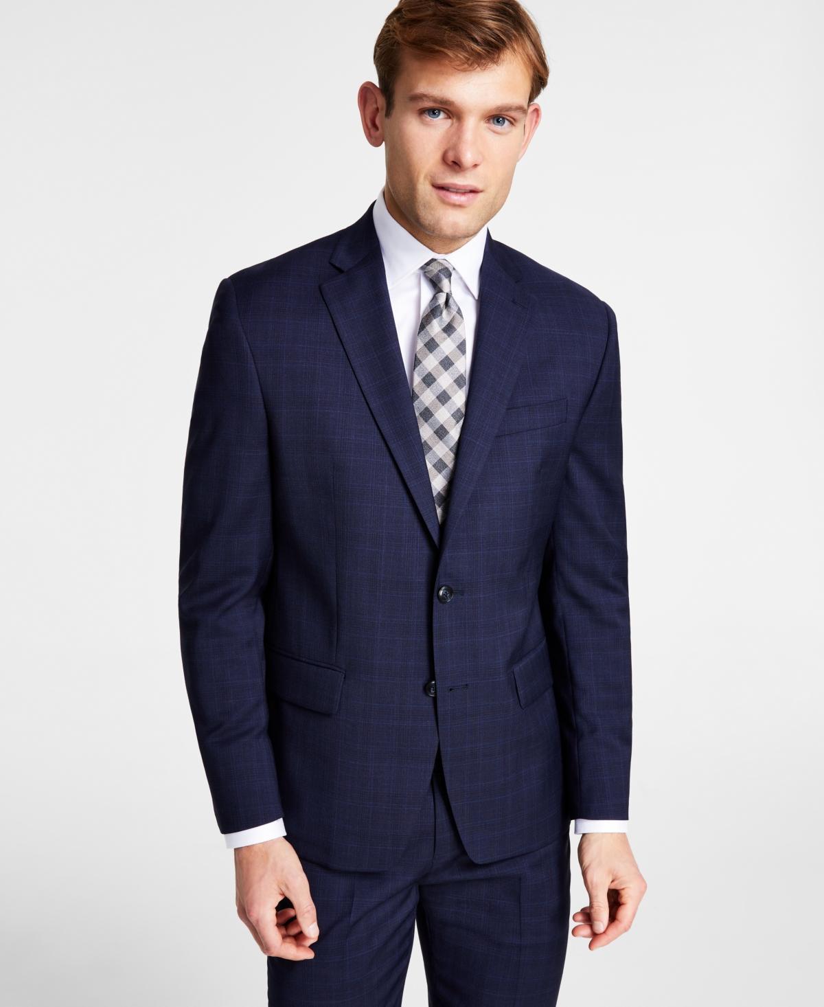 Michael Kors Mens Classic-Fit Stretch Wool-Blend Suit Jacket Product Image