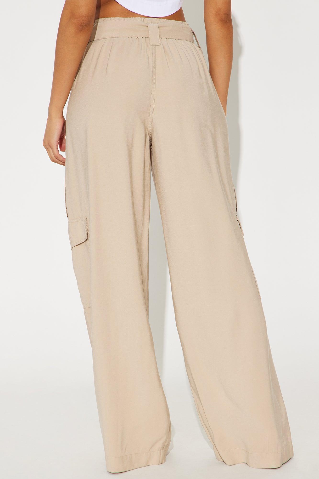 Make You Stay Wide Leg Pant - Khaki Product Image