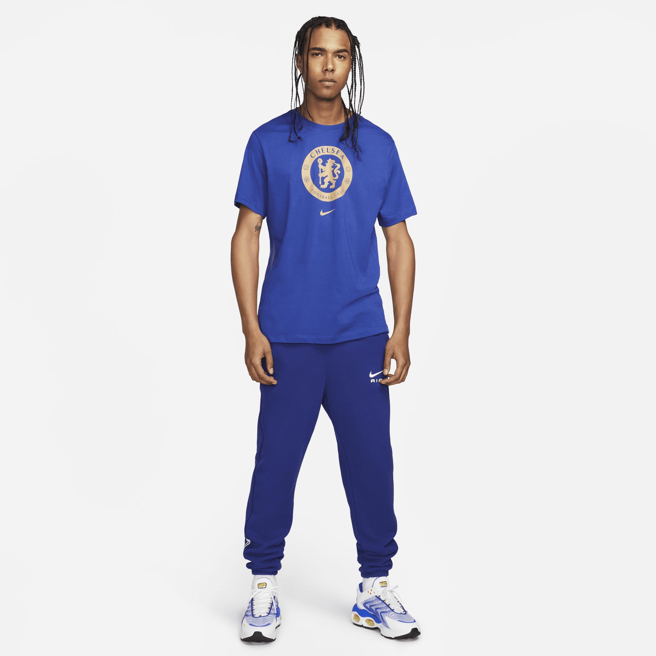 Men's Nike Blue Chelsea Crest T-Shirt, Size: Medium, Chl Blue Product Image