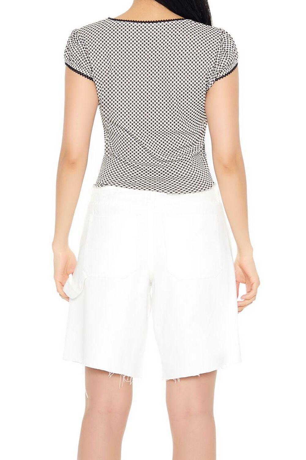Cropped Gingham Bow Tee | Forever 21 Product Image