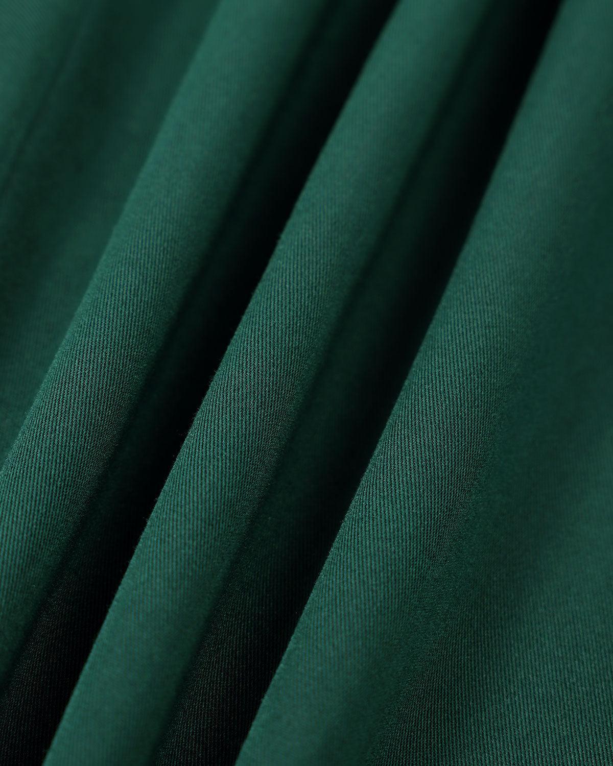The Green Boat Neck Cutout Back Midi Dress Product Image