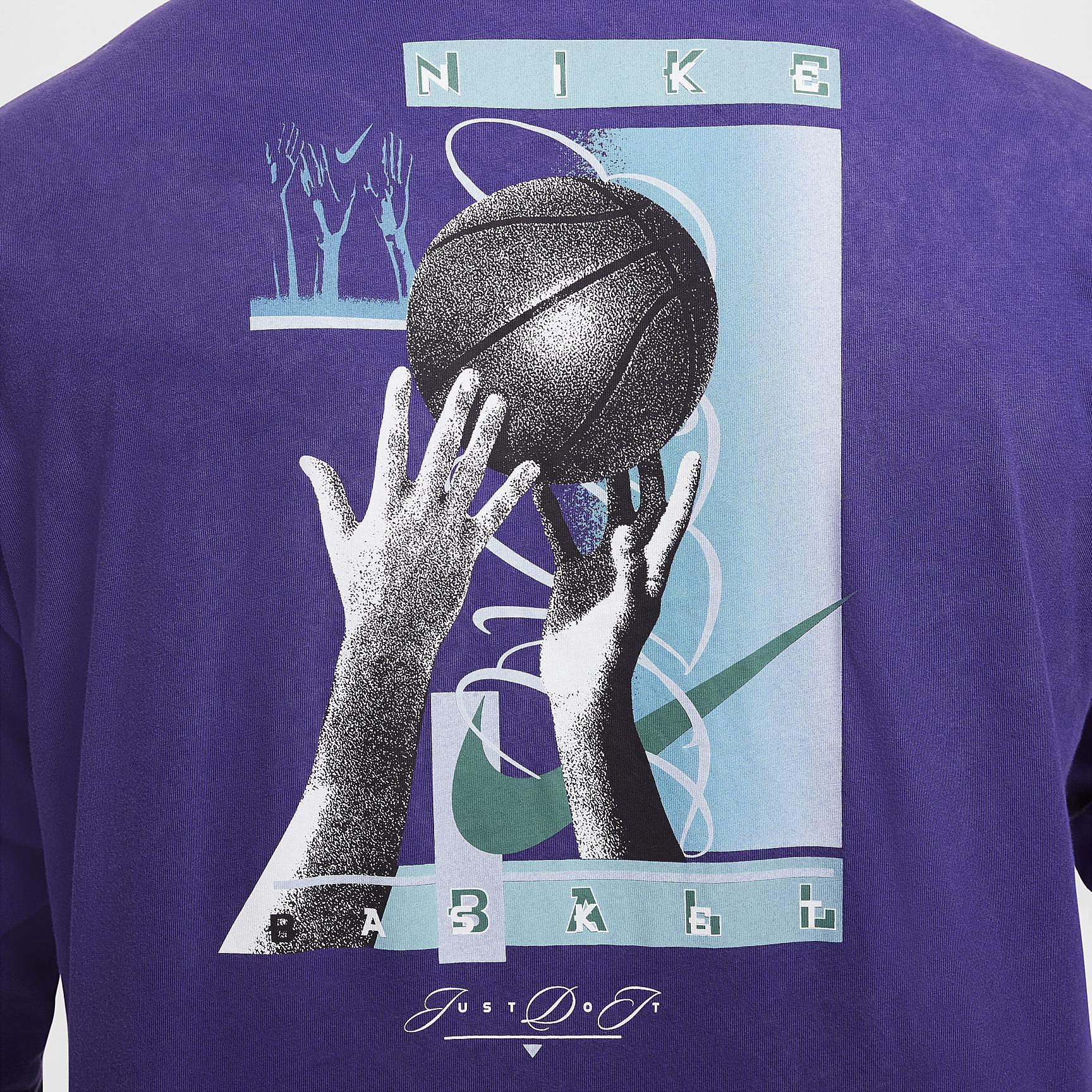 Nike Men's Max90 Long-Sleeve Basketball T-Shirt Product Image