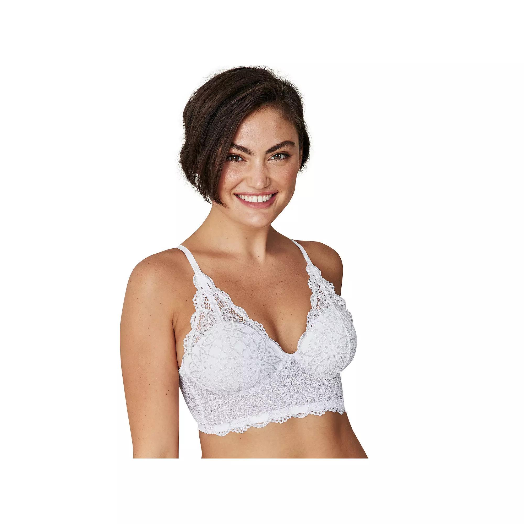 Maidenform Women's Casual Comfort Bralette - White 40D Product Image