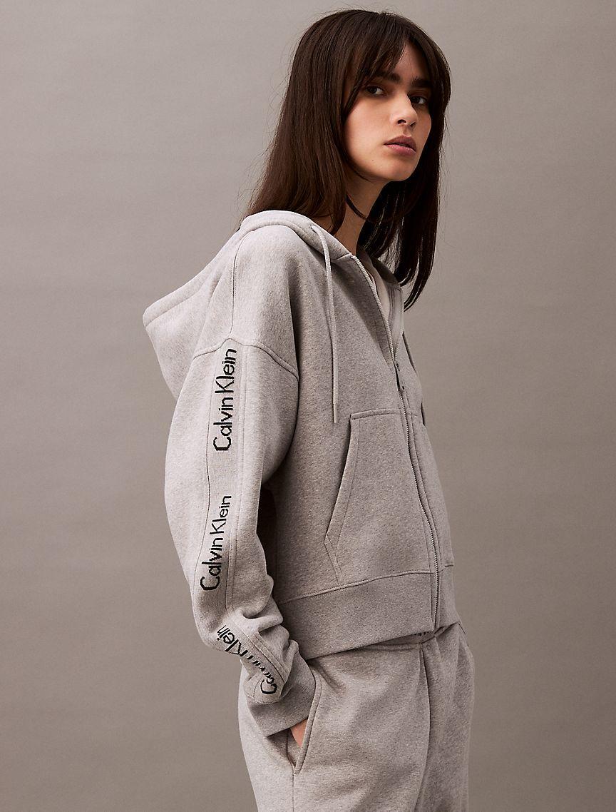 Logo Tape Fleece Zip Hoodie Product Image