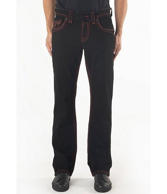 Rock Revival Arther Straight Custom Matte Black On Black Hardware Jeans Product Image
