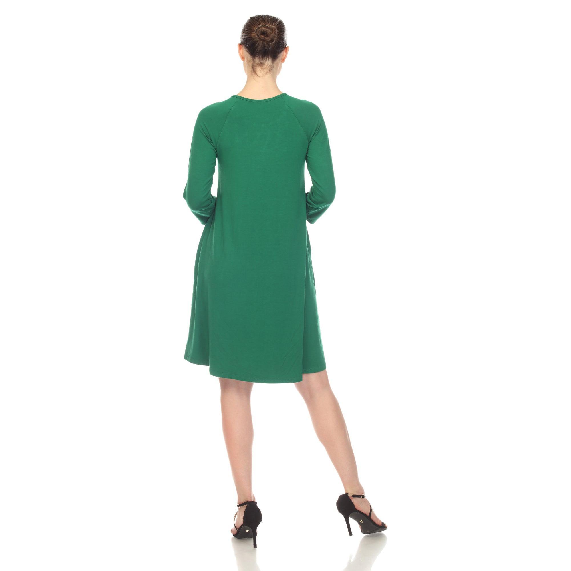 Criss Cross Neckline Swing Midi Dress Product Image