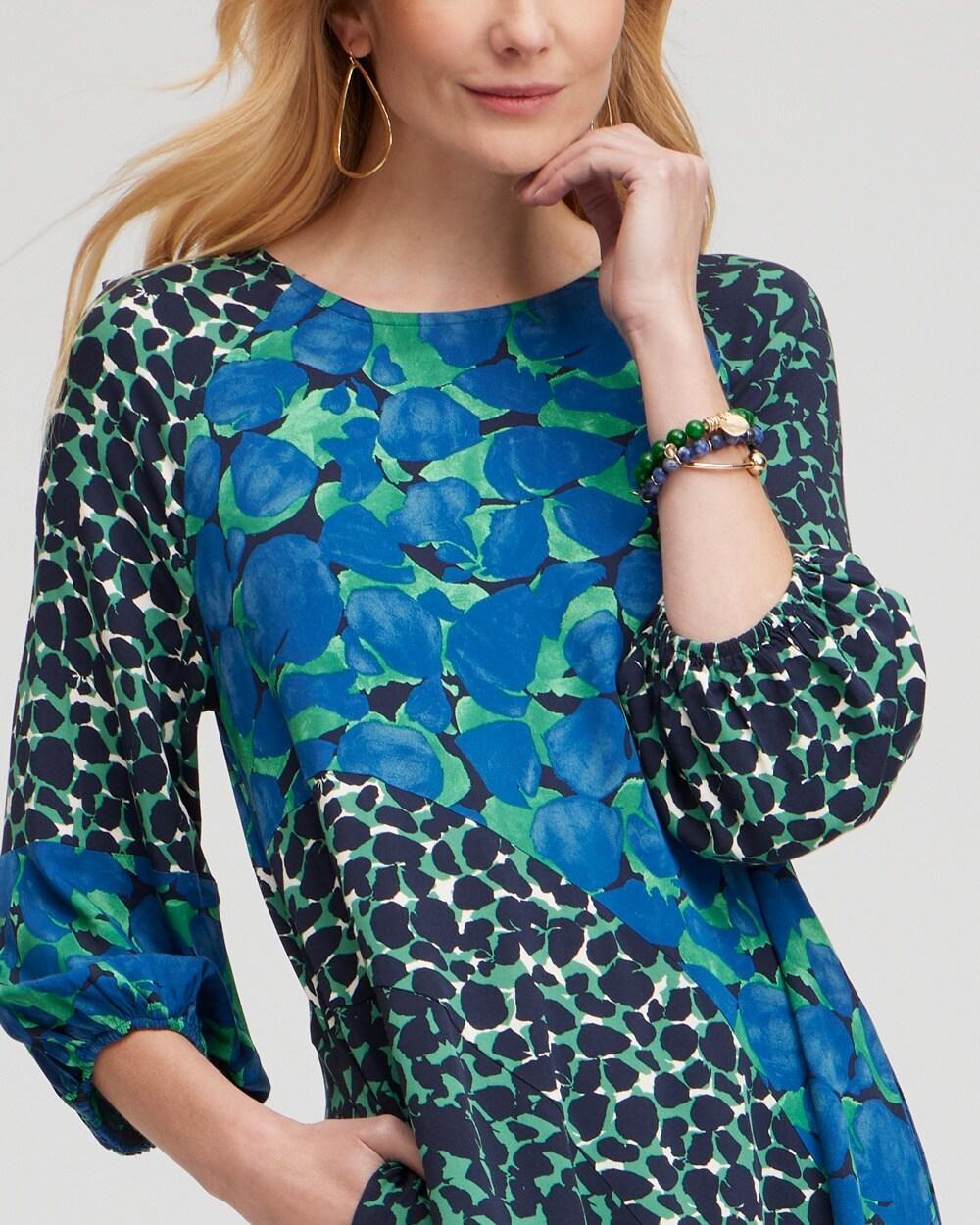 Twill Asymmetrical Midi Dress Product Image
