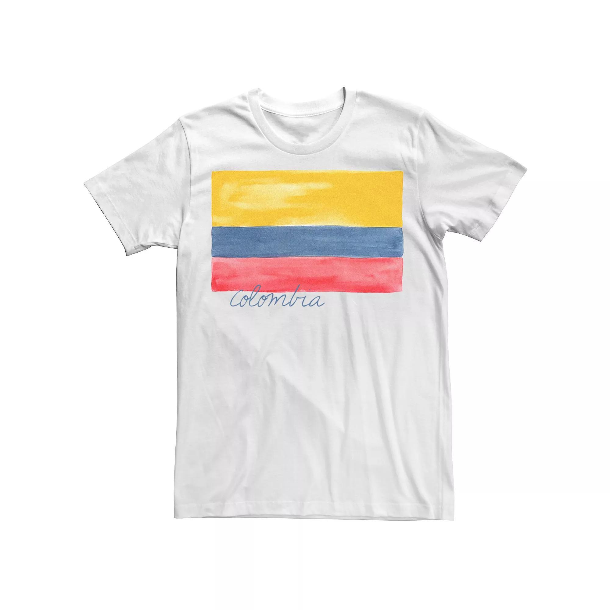 Mens HHM Colombia Flag Watercolor Tee Product Image