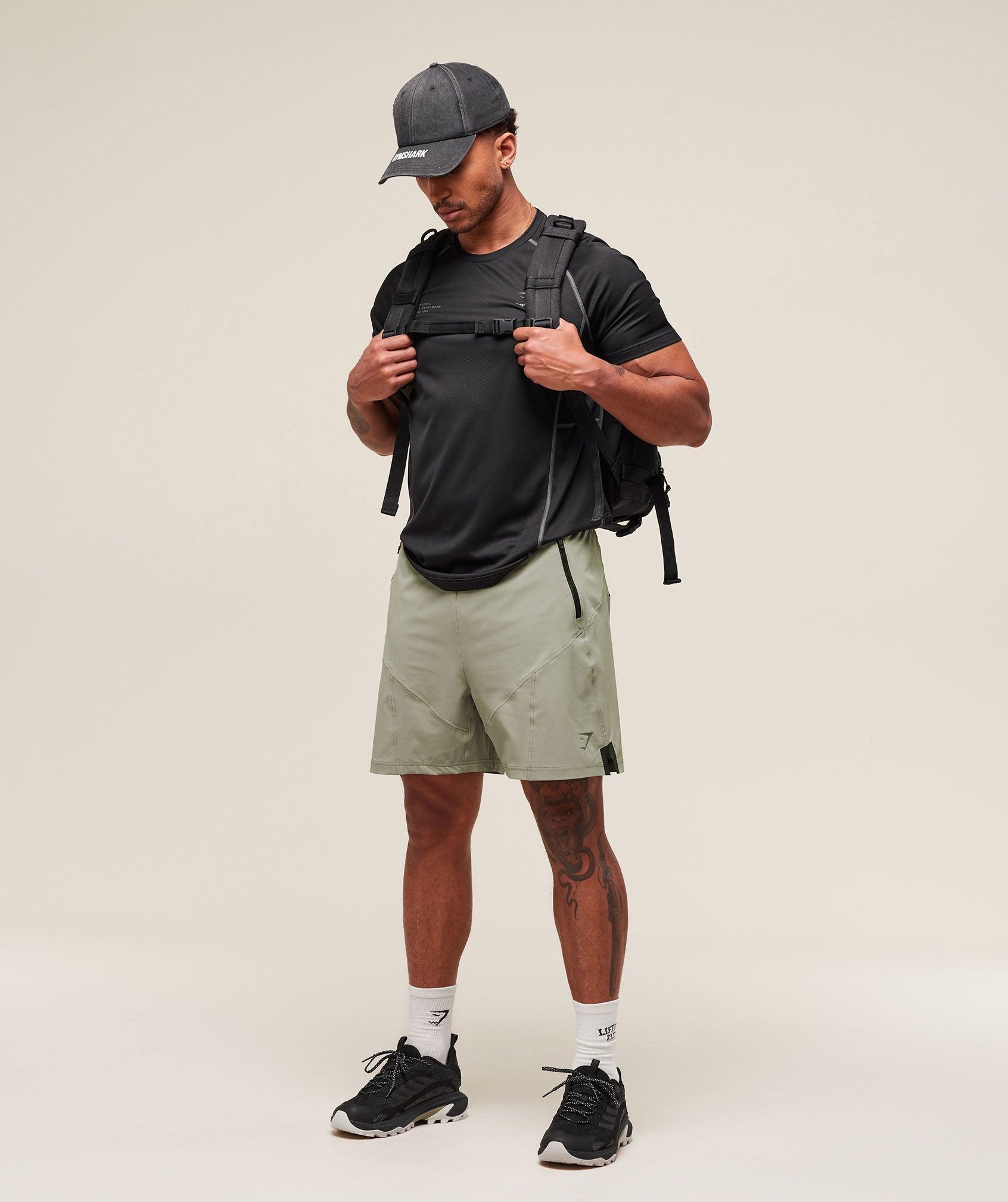 Gymshark Tactical 6" Short - Chalk Green Male Product Image