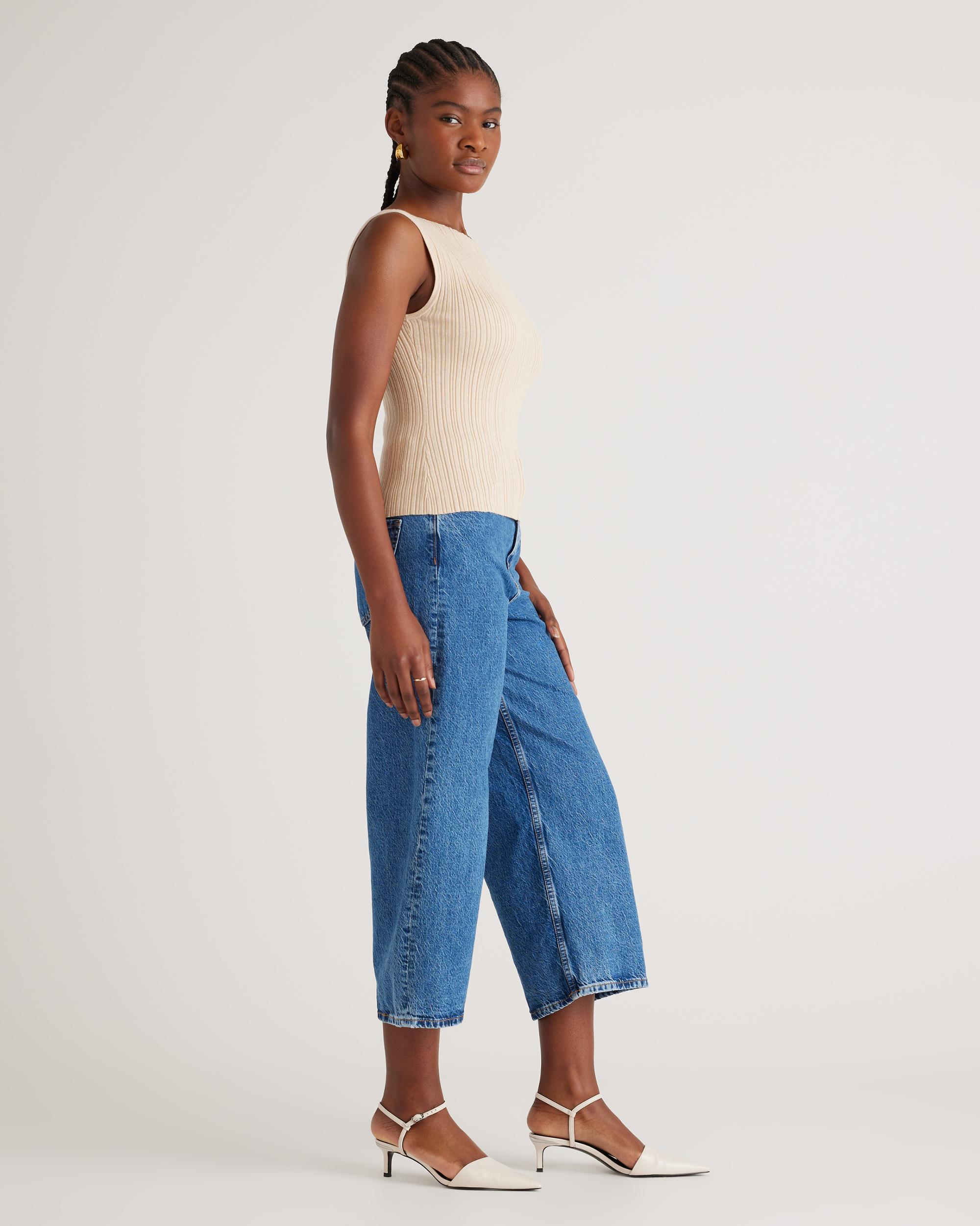 Quince | Women's Cotton Cashmere Ribbed Tank Top Product Image
