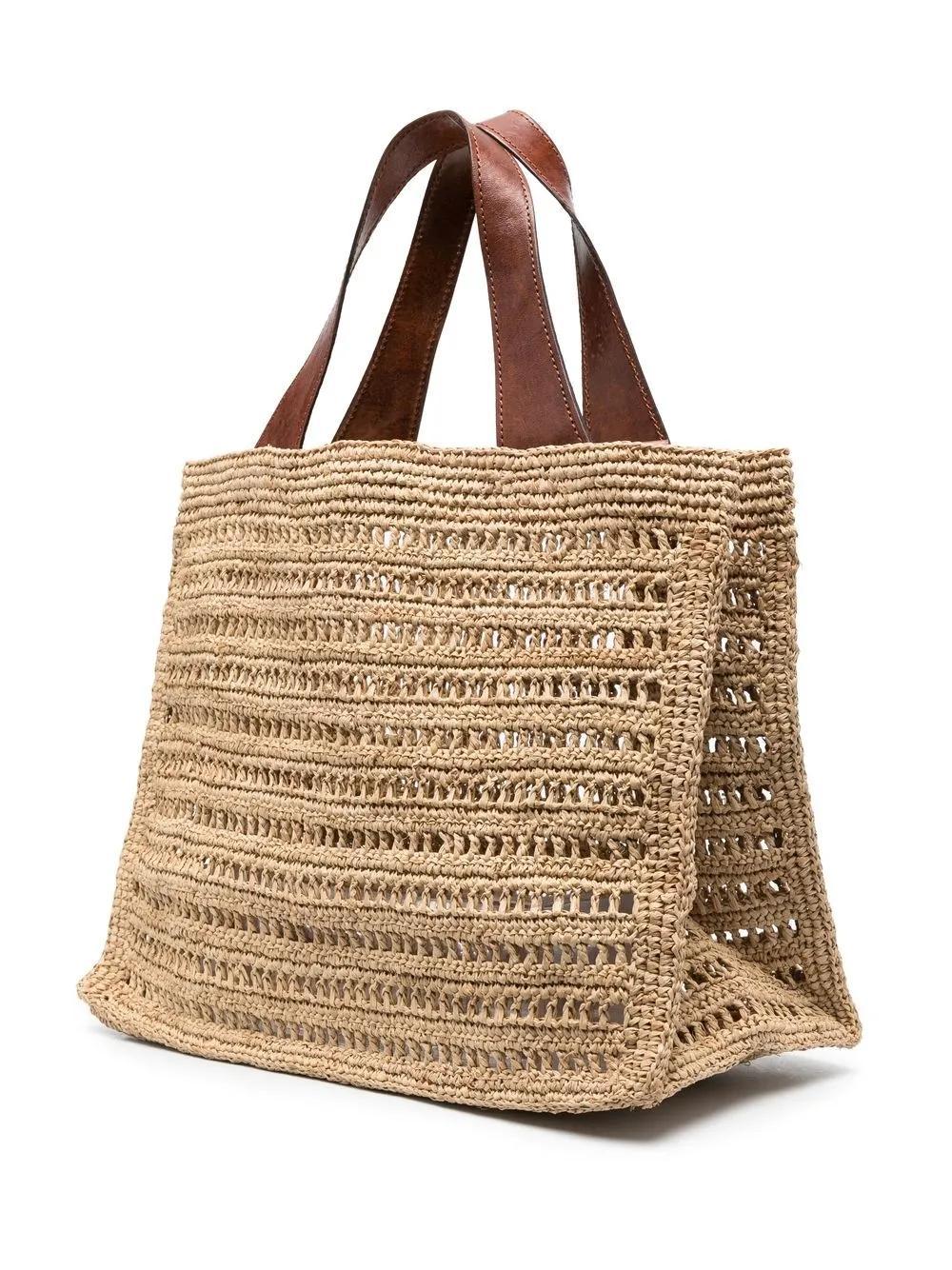 Nosy raffia tote bag Product Image